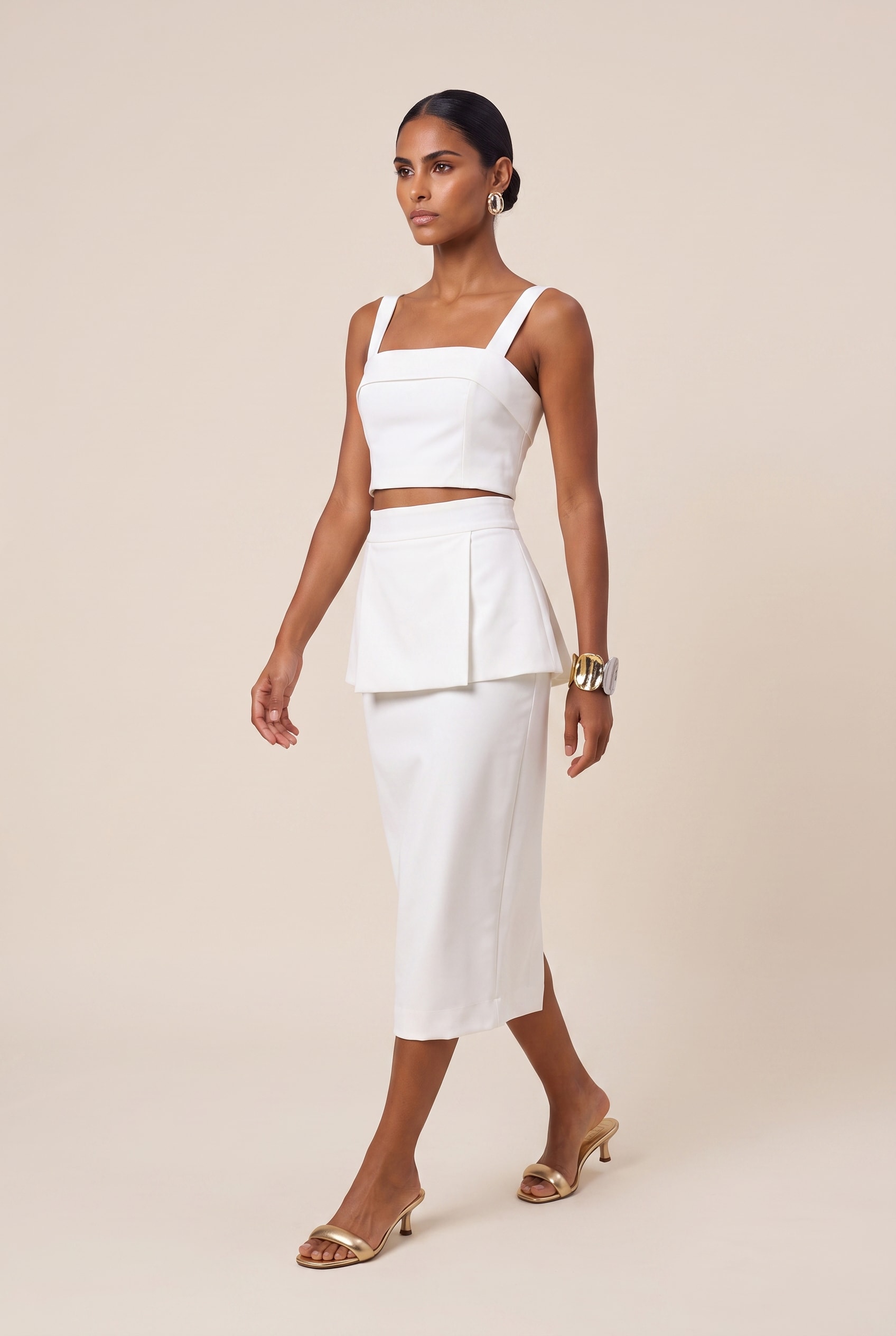 Cropped Tune Off White
