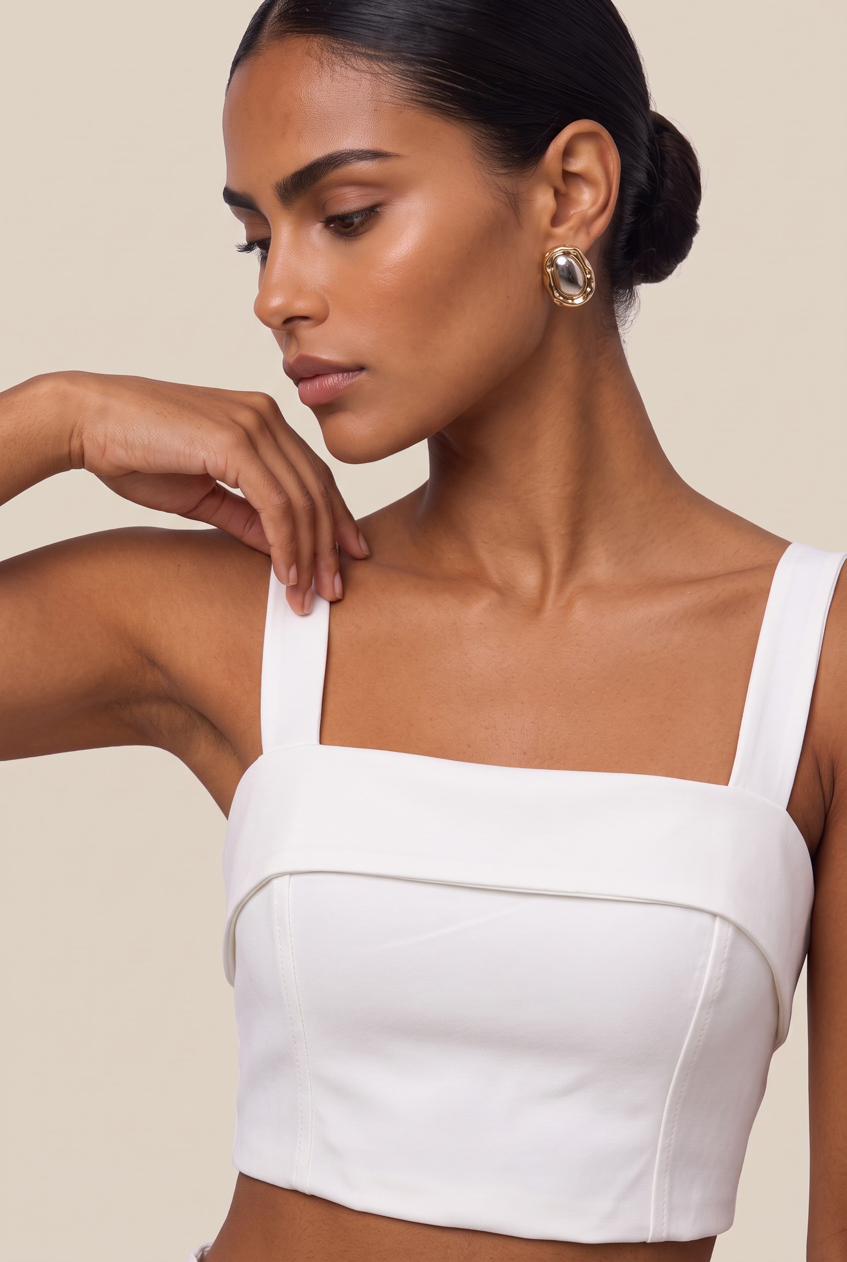 Cropped Tune Off White