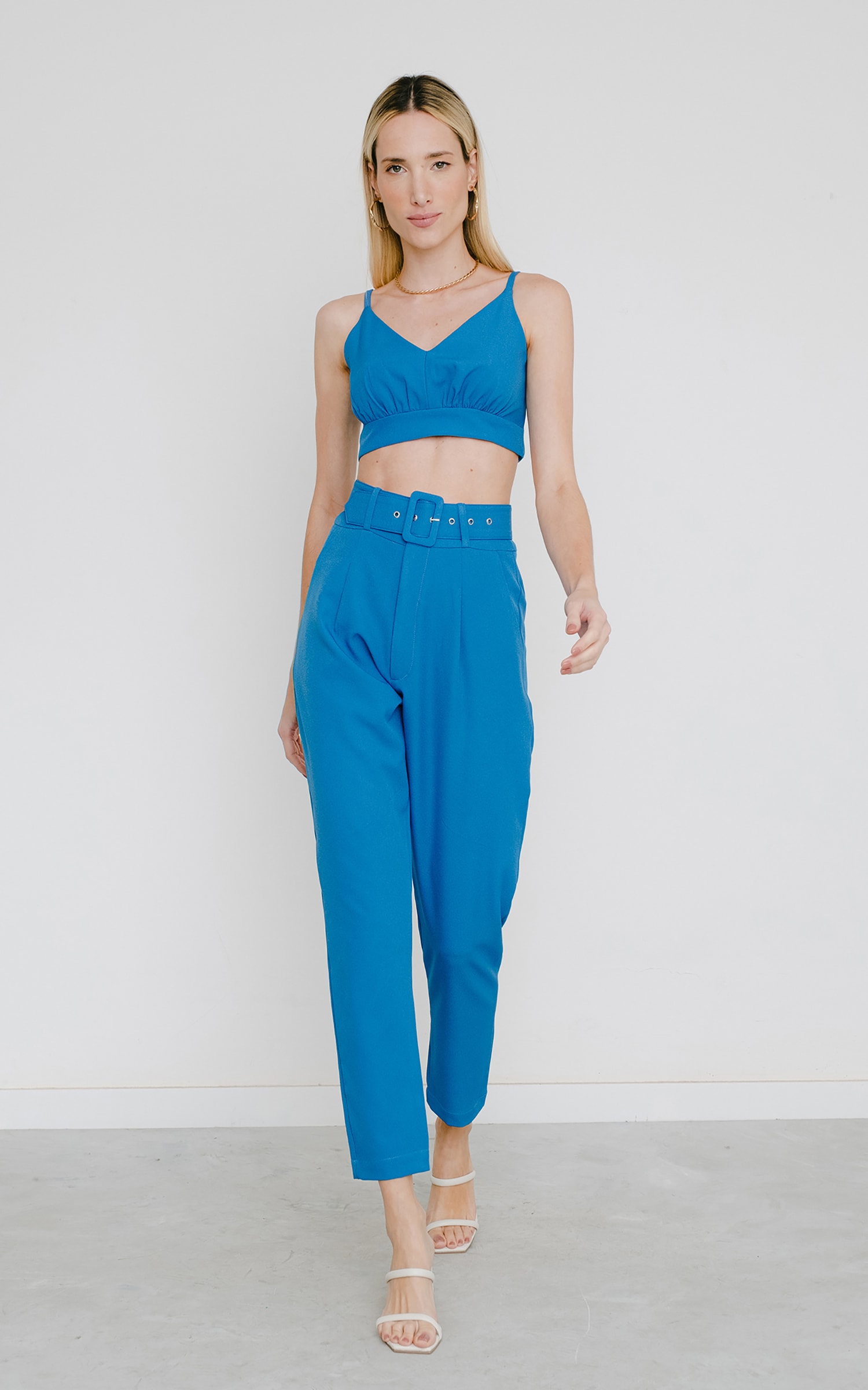 Cropped Urca Azul
