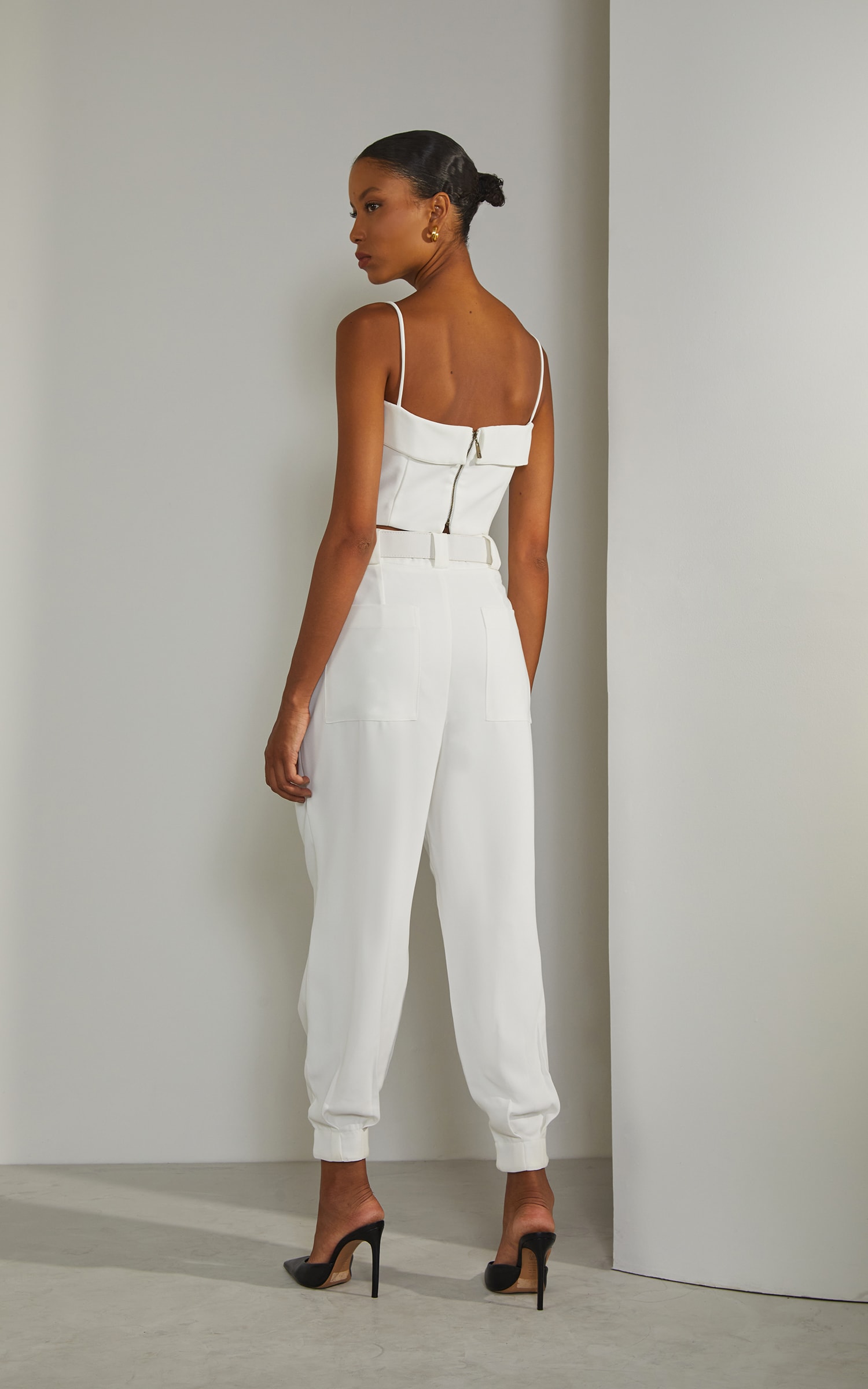Cropped Venice Detalhe Pala Off White