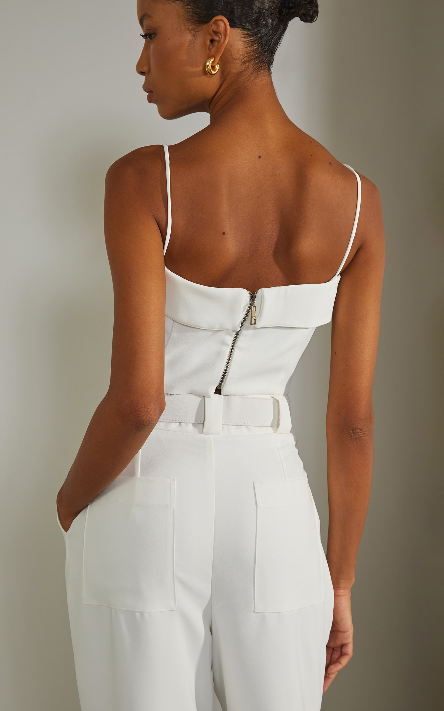 Cropped Venice Detalhe Pala Off White