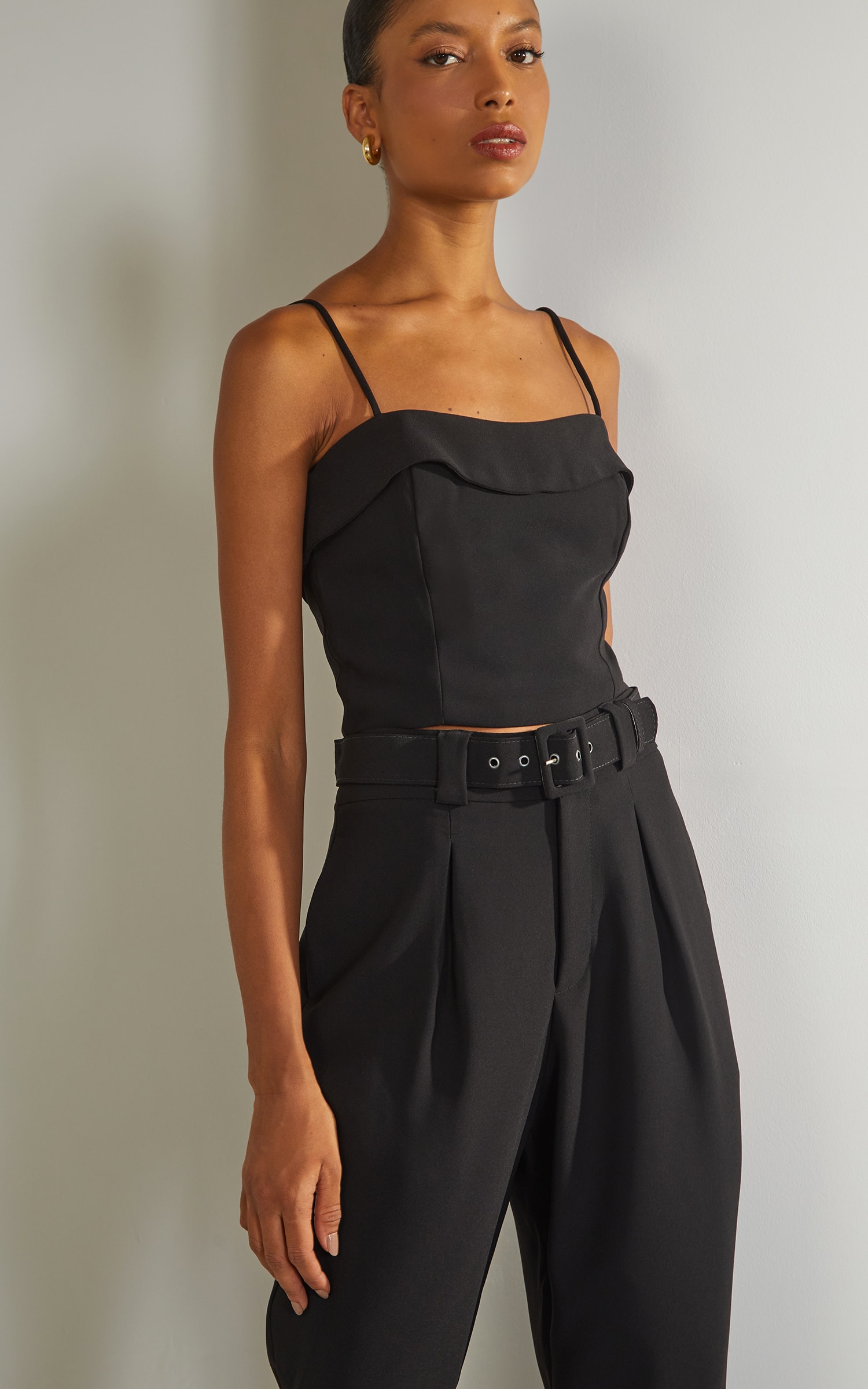 Cropped Venice Detalhe Pala Preto
