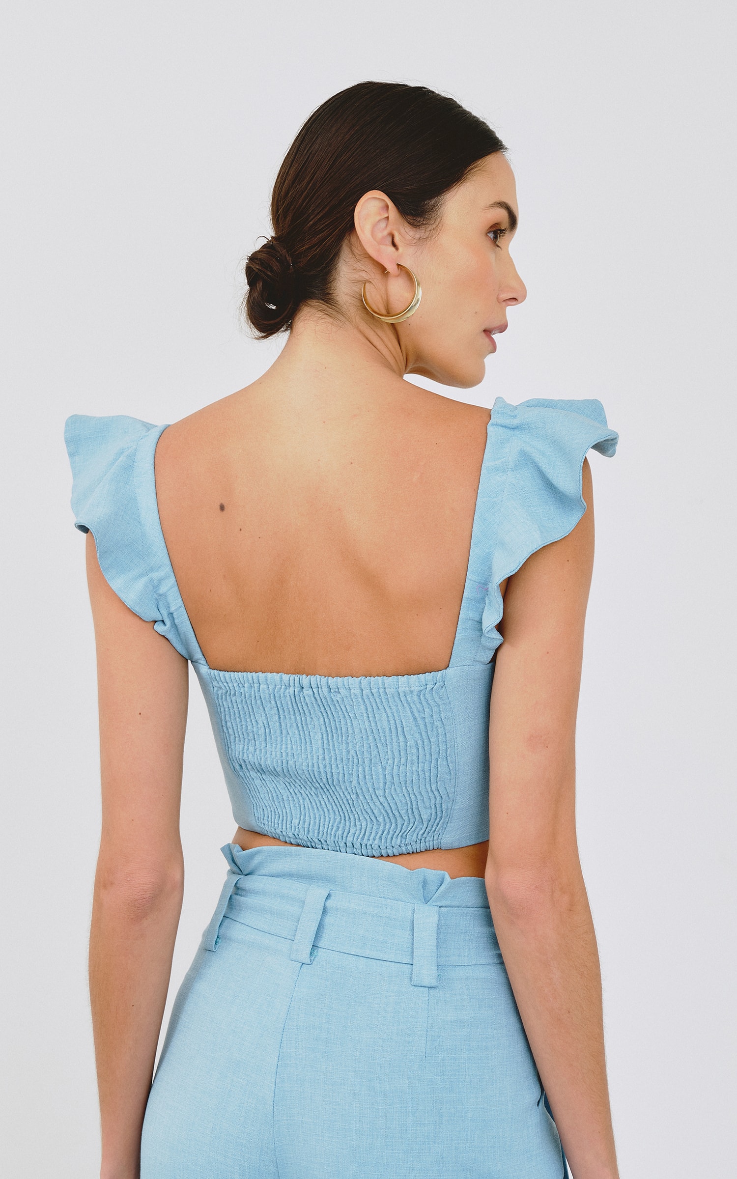 Cropped Vermon Azul