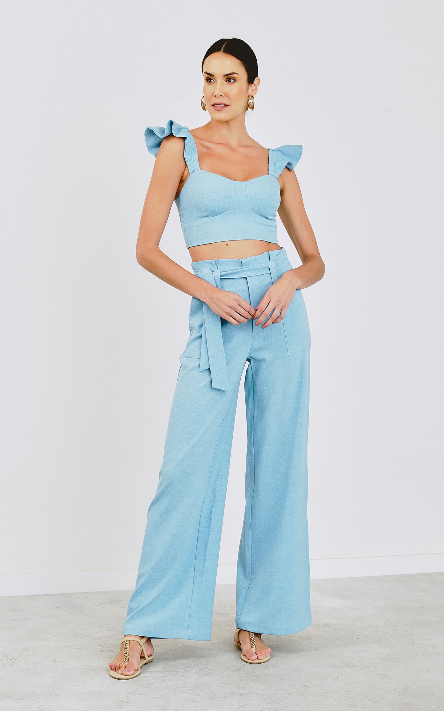 Cropped Vermon Azul