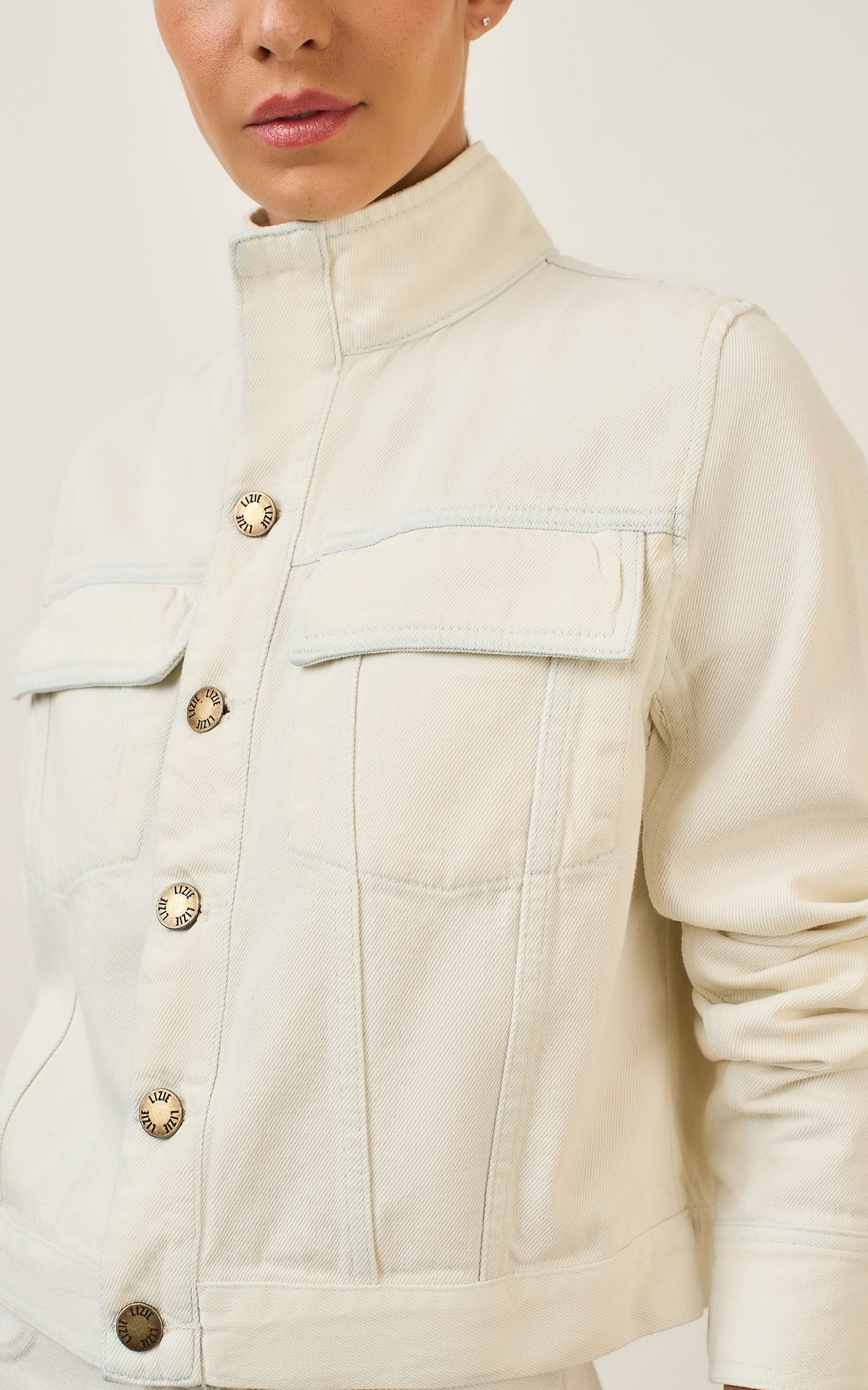 Jaqueta Jeans Delave Jeans Claro