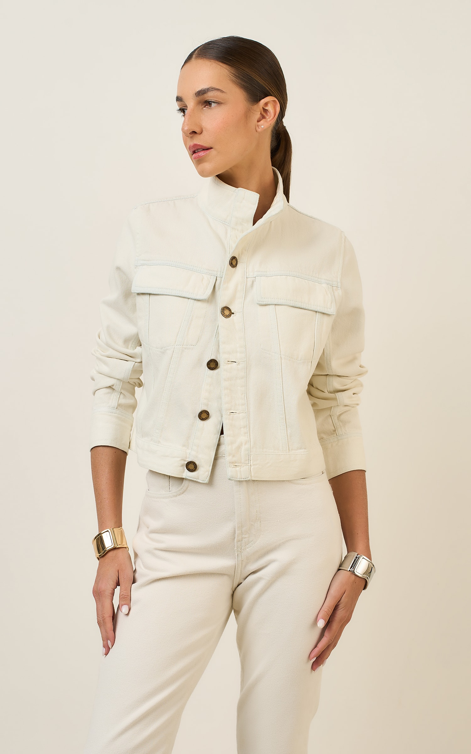 Jaqueta Jeans Delave Jeans Claro