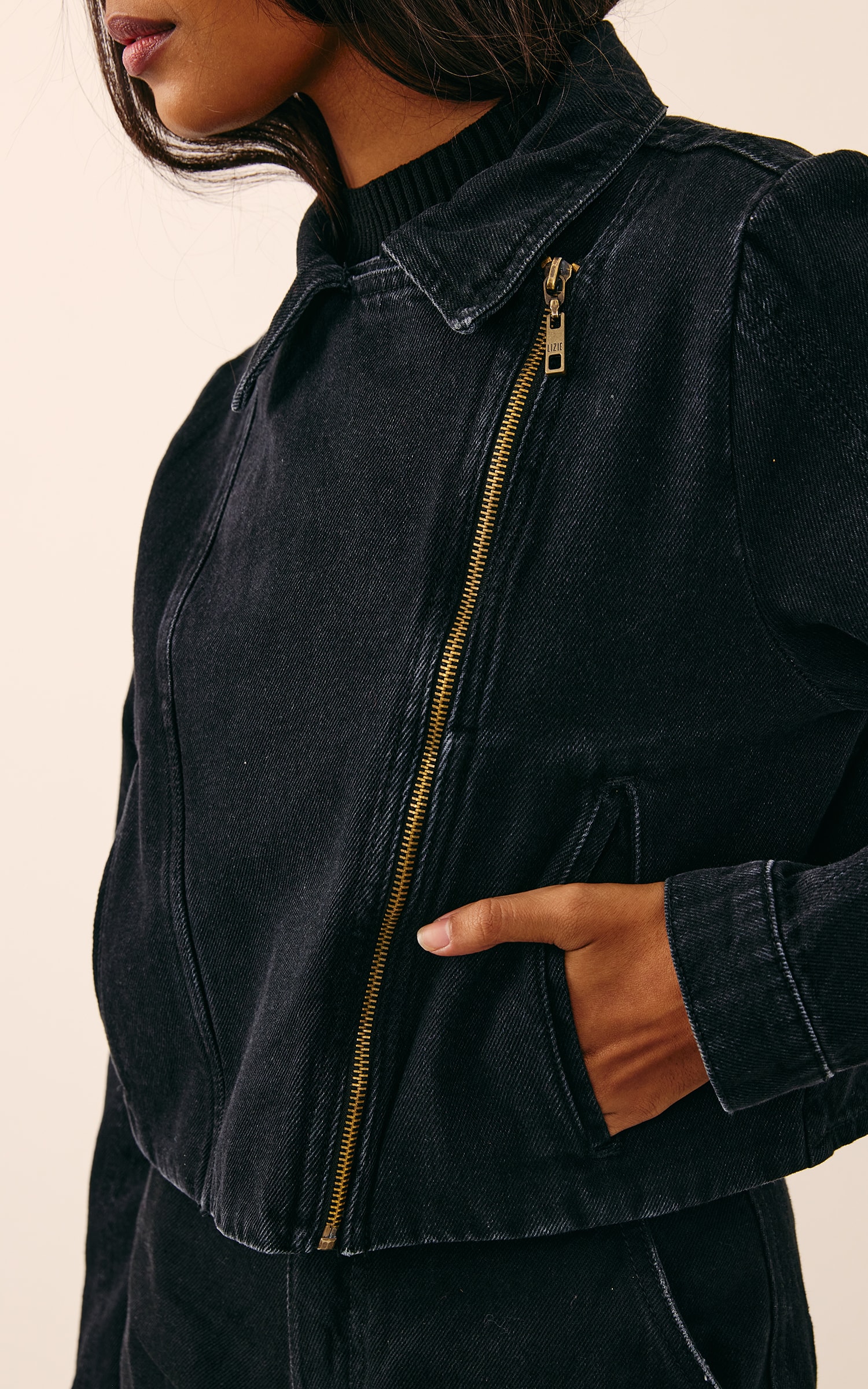 Jaqueta Jeans Perfecto Preto