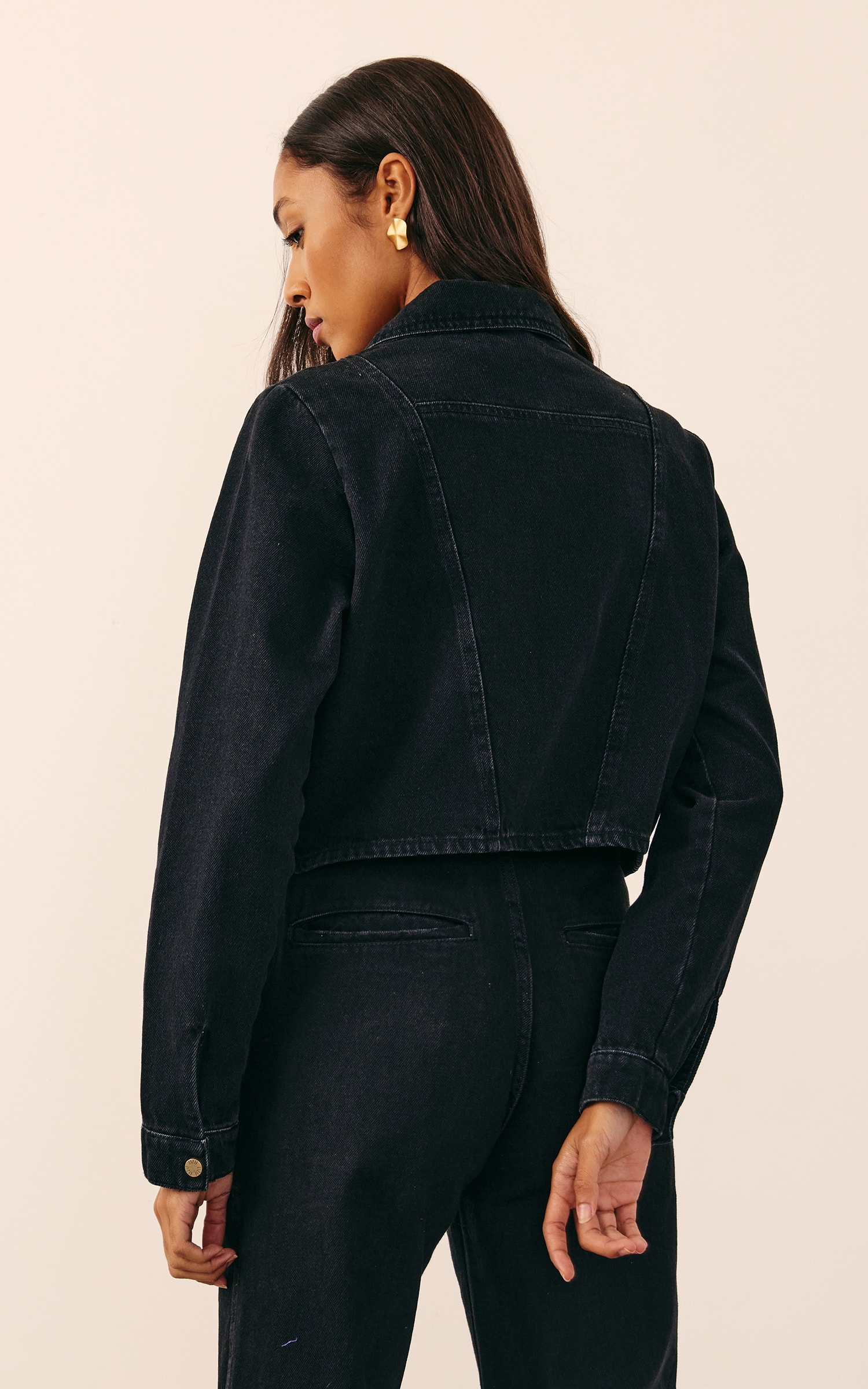 Jaqueta Jeans Perfecto Preto