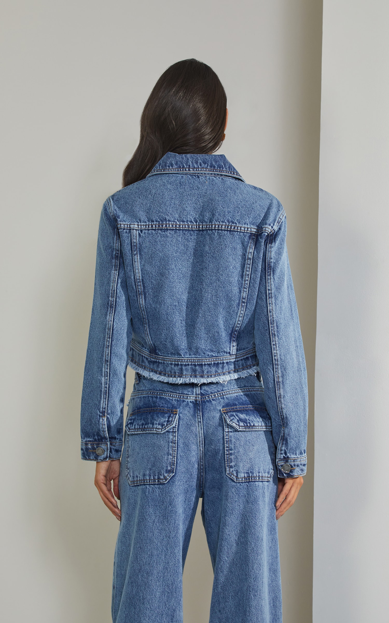 Jaqueta Puídos Jeans