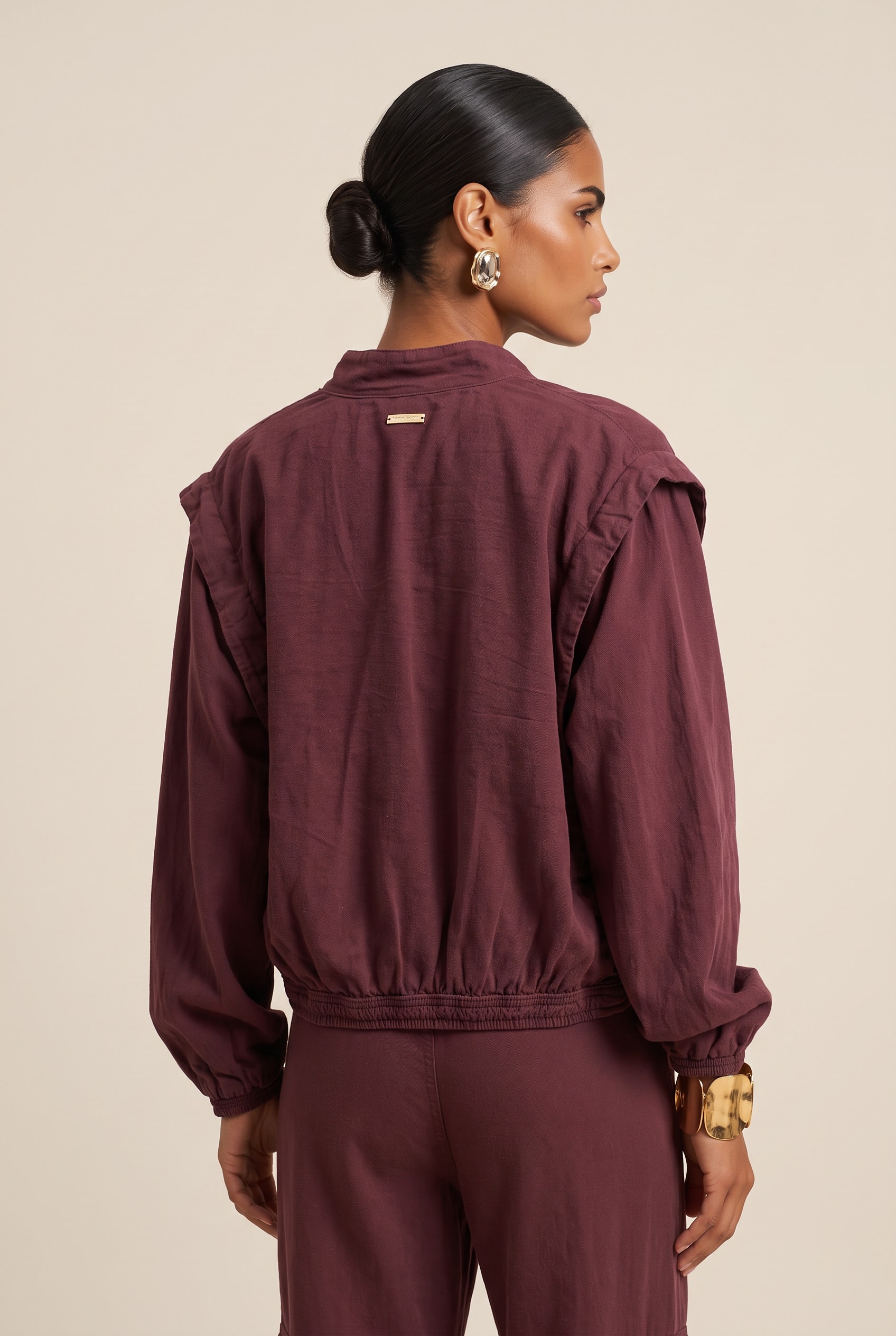 Jaqueta Sarja Cannes Burgundy