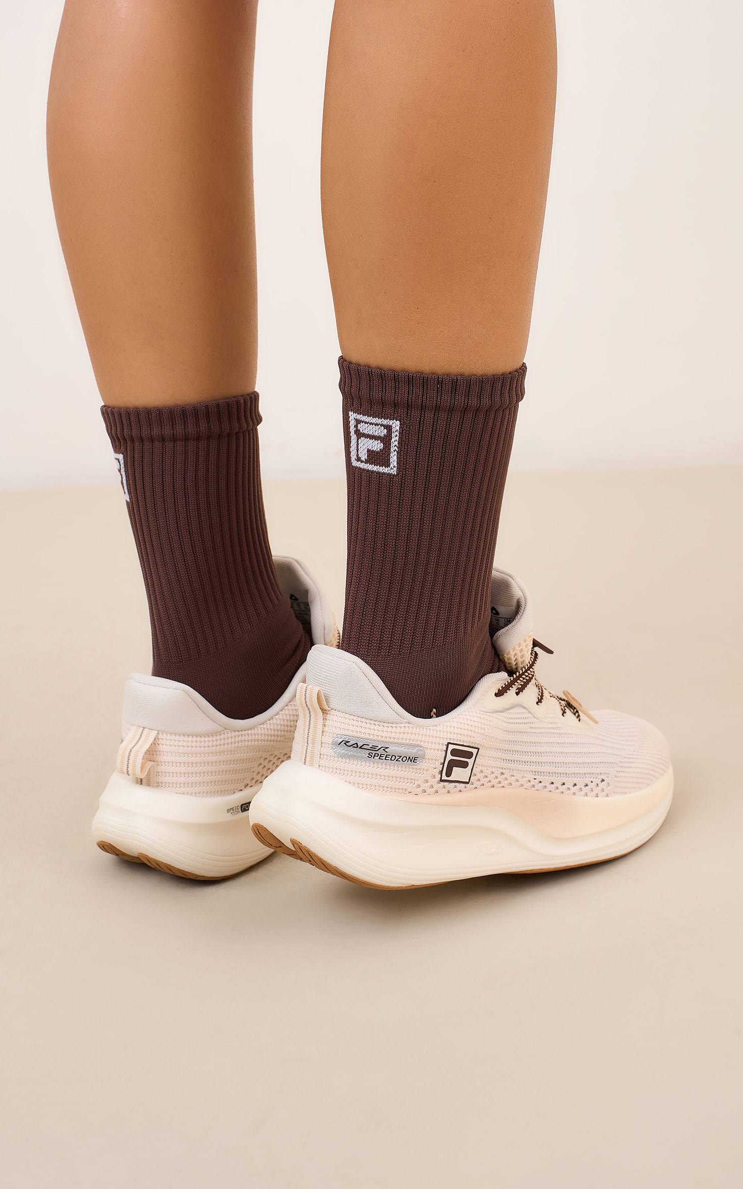Kit Meia Fila Sport Marrom