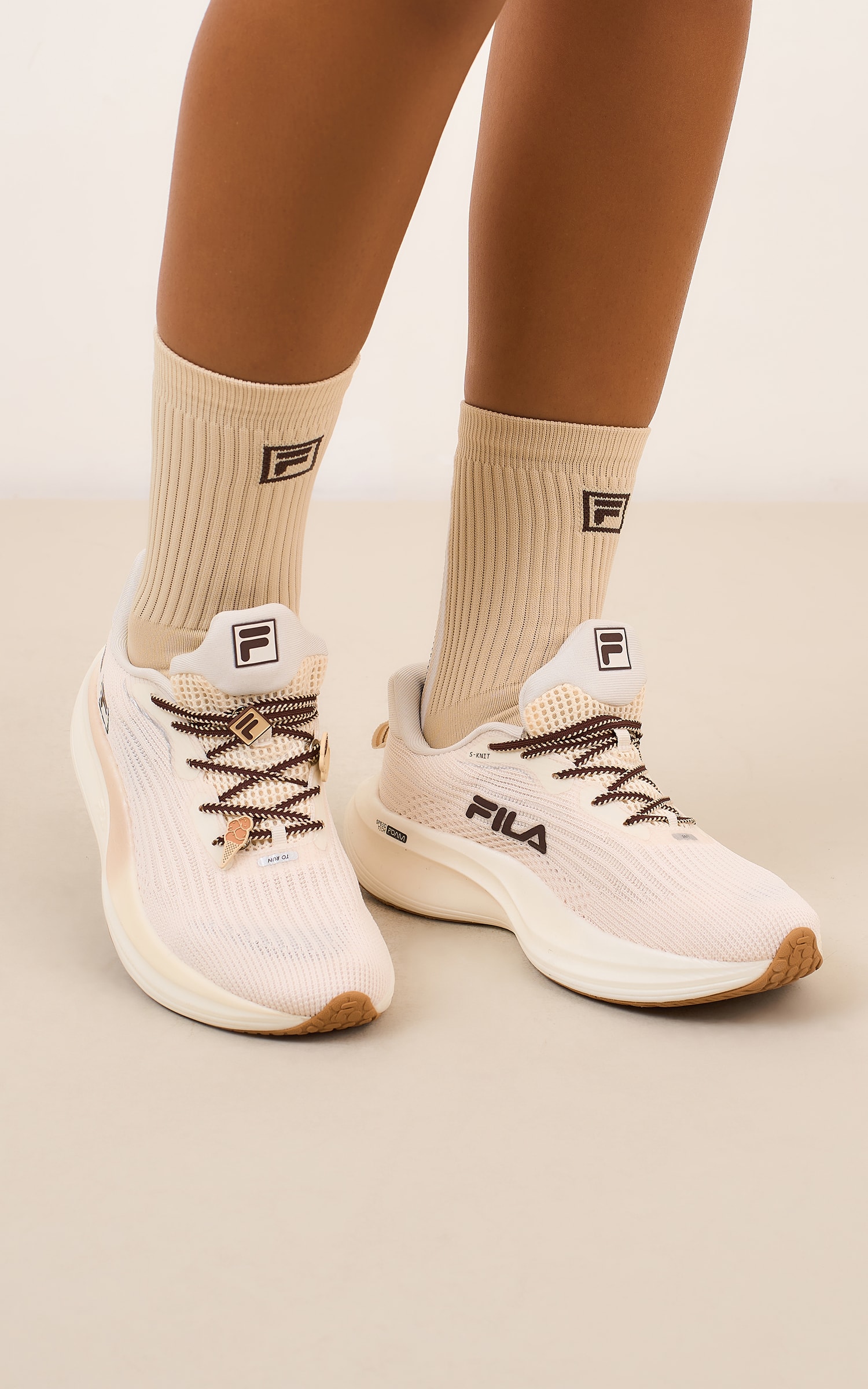 Kit Meia Fila Sport Marrom