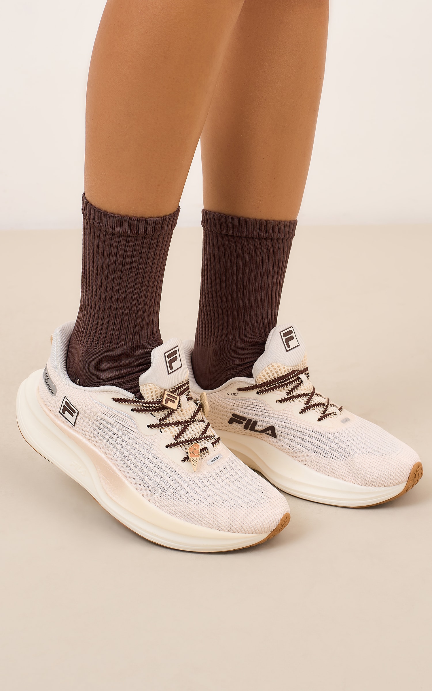 Kit Meia Fila Sport Marrom