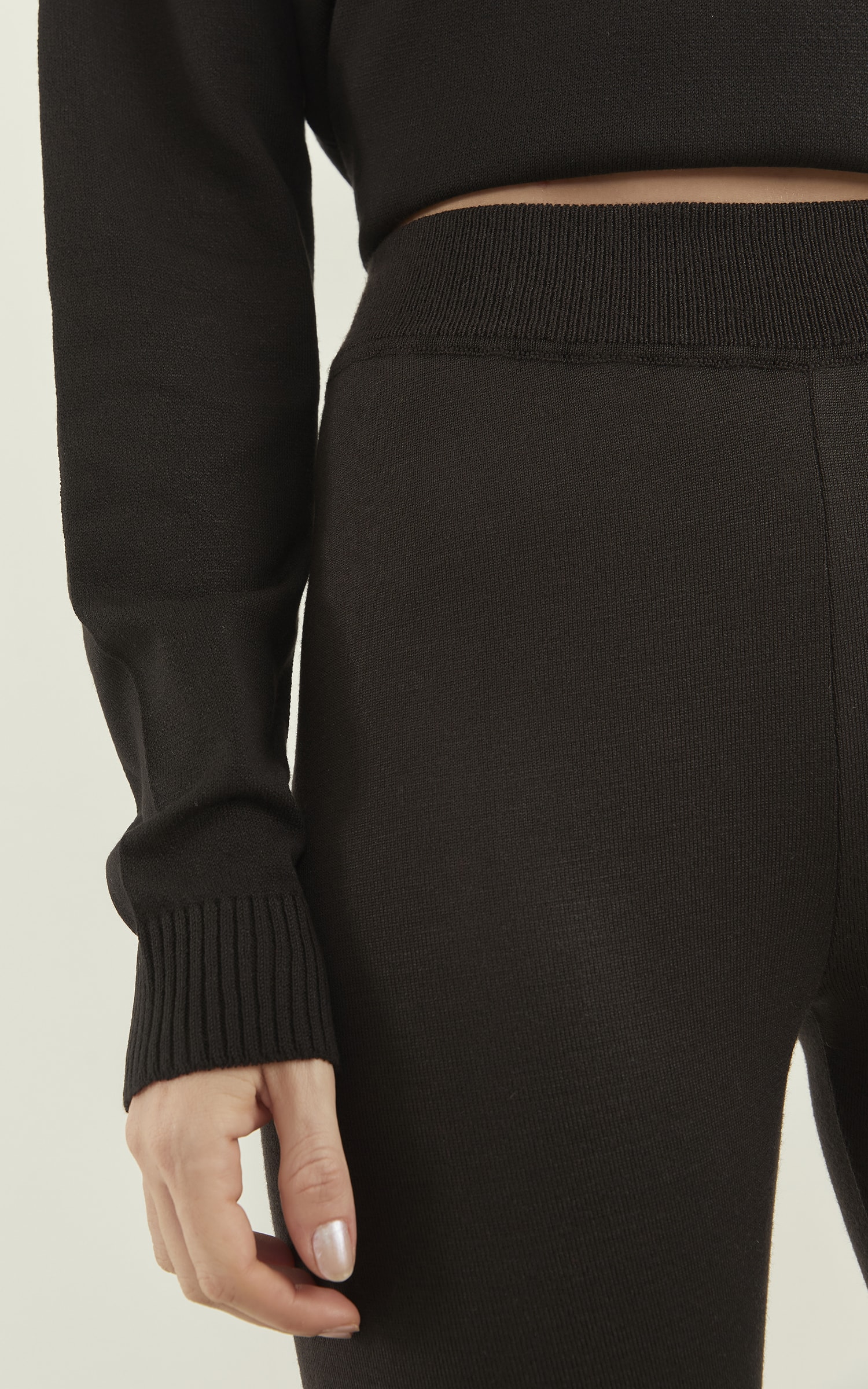 Legging Tricot Fuso Preto