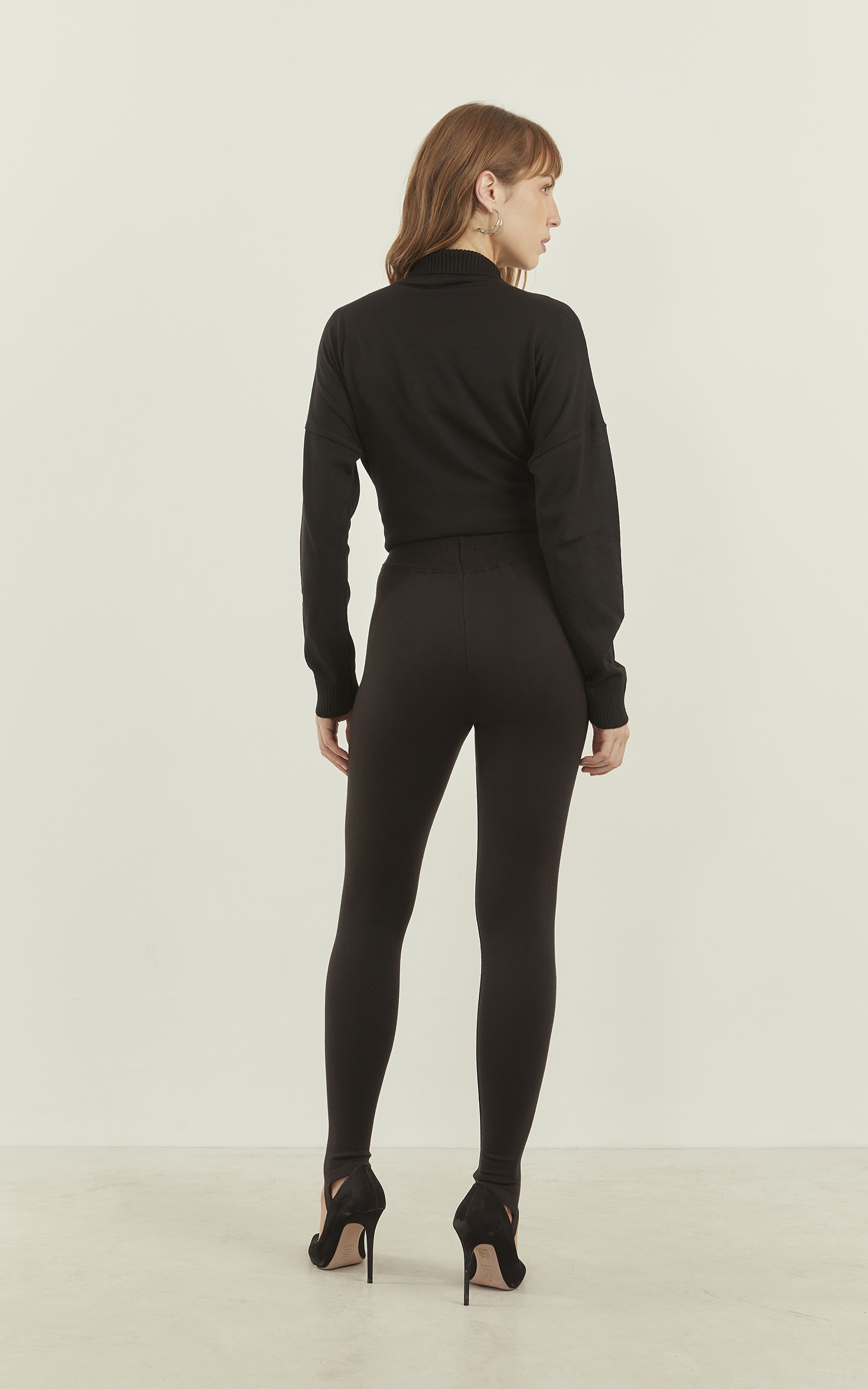 Legging Tricot Fuso Preto
