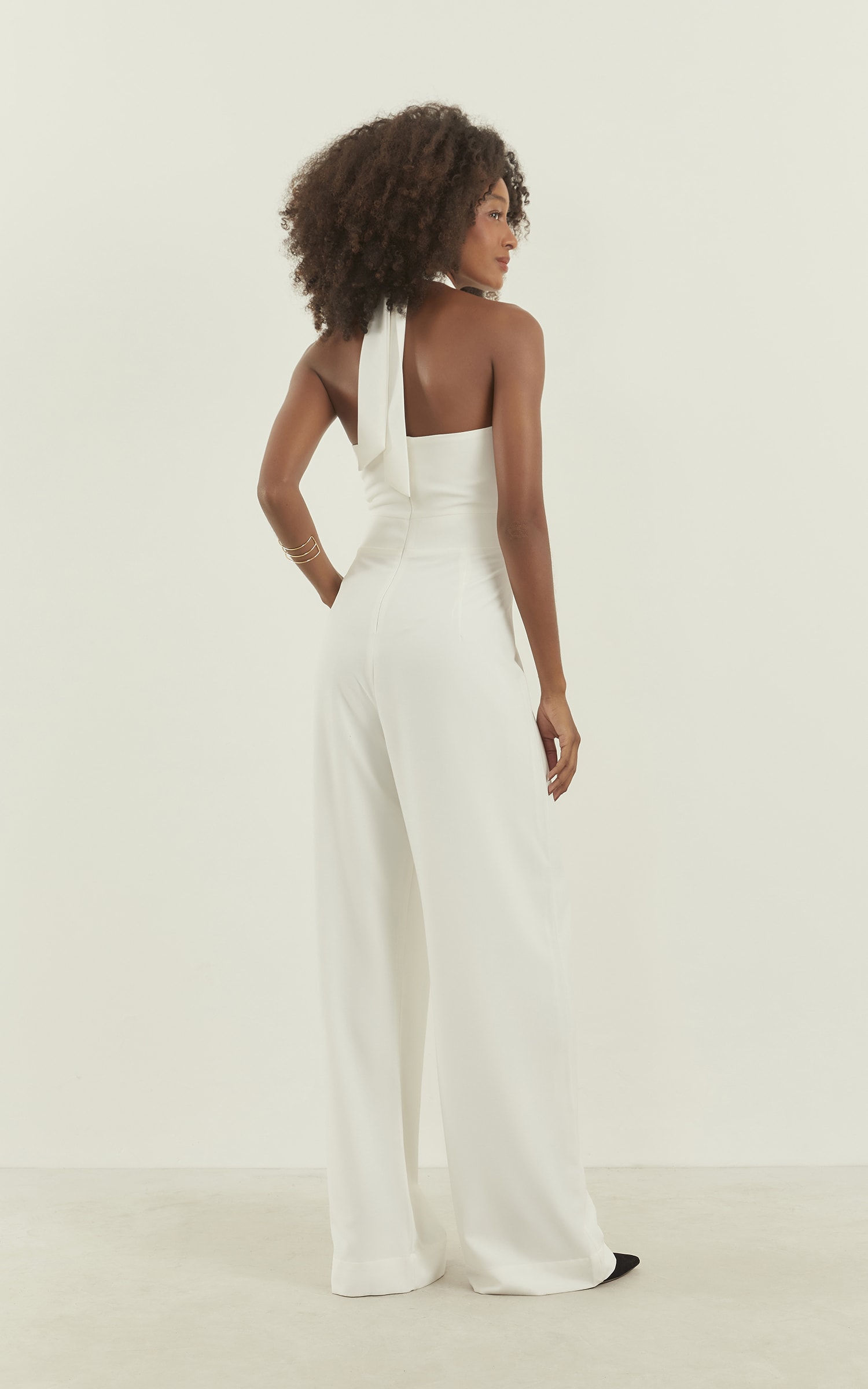 Macacão Dalia Amarração Off White