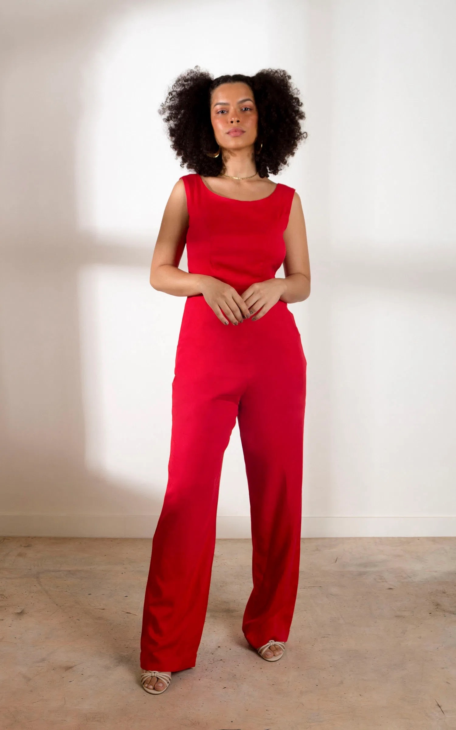 Macacão Folk Vermelho
