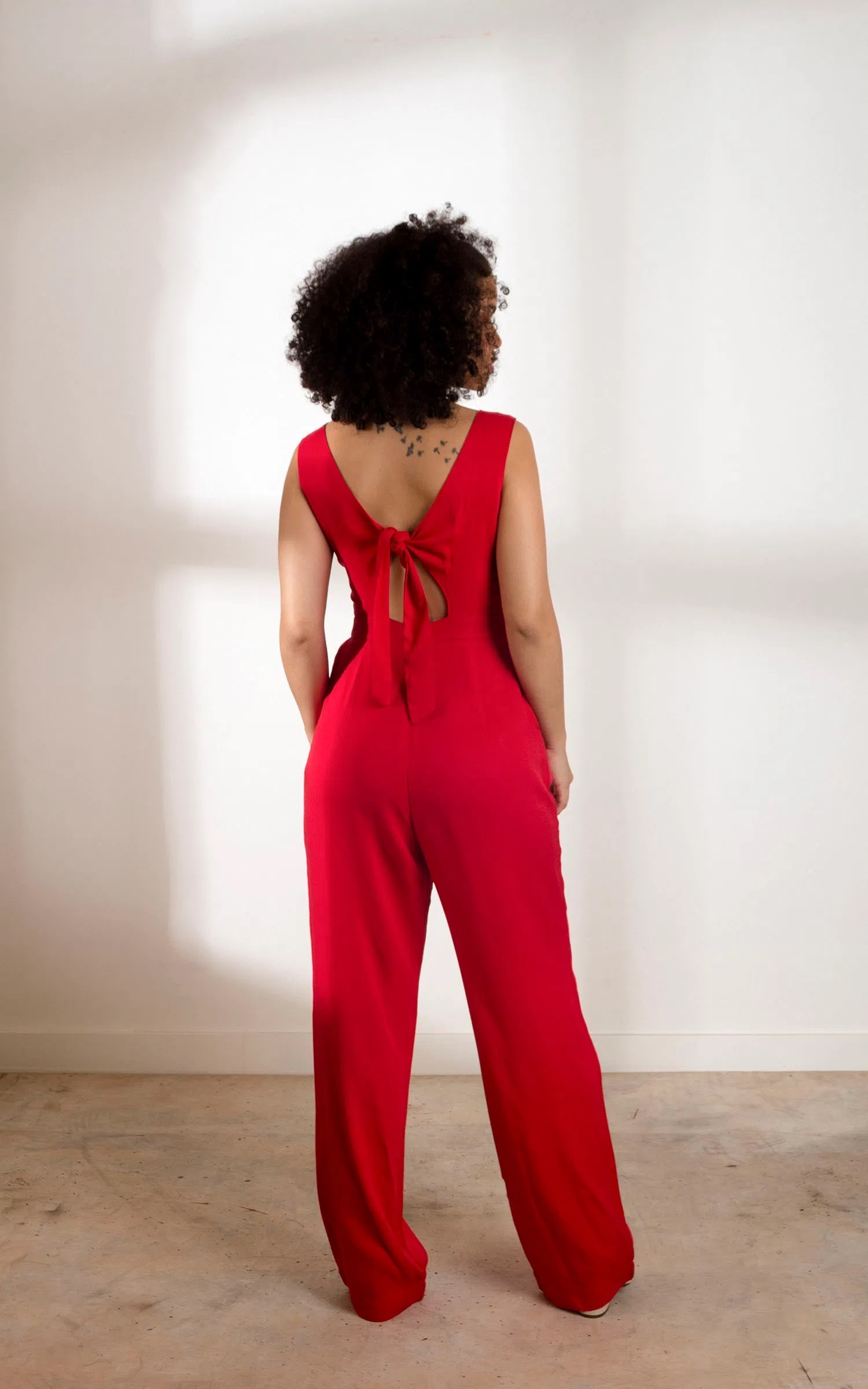 Macacão Folk Vermelho