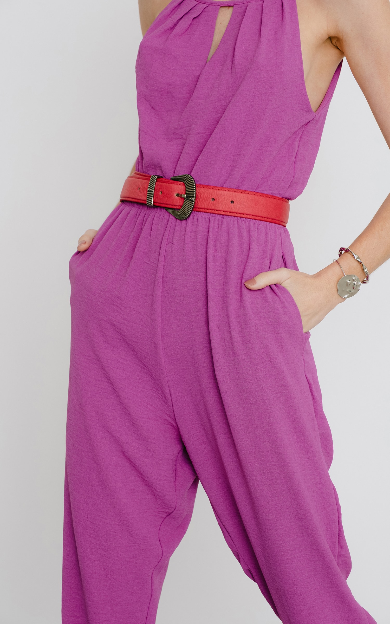 Macacão Longo Frescor Roxo