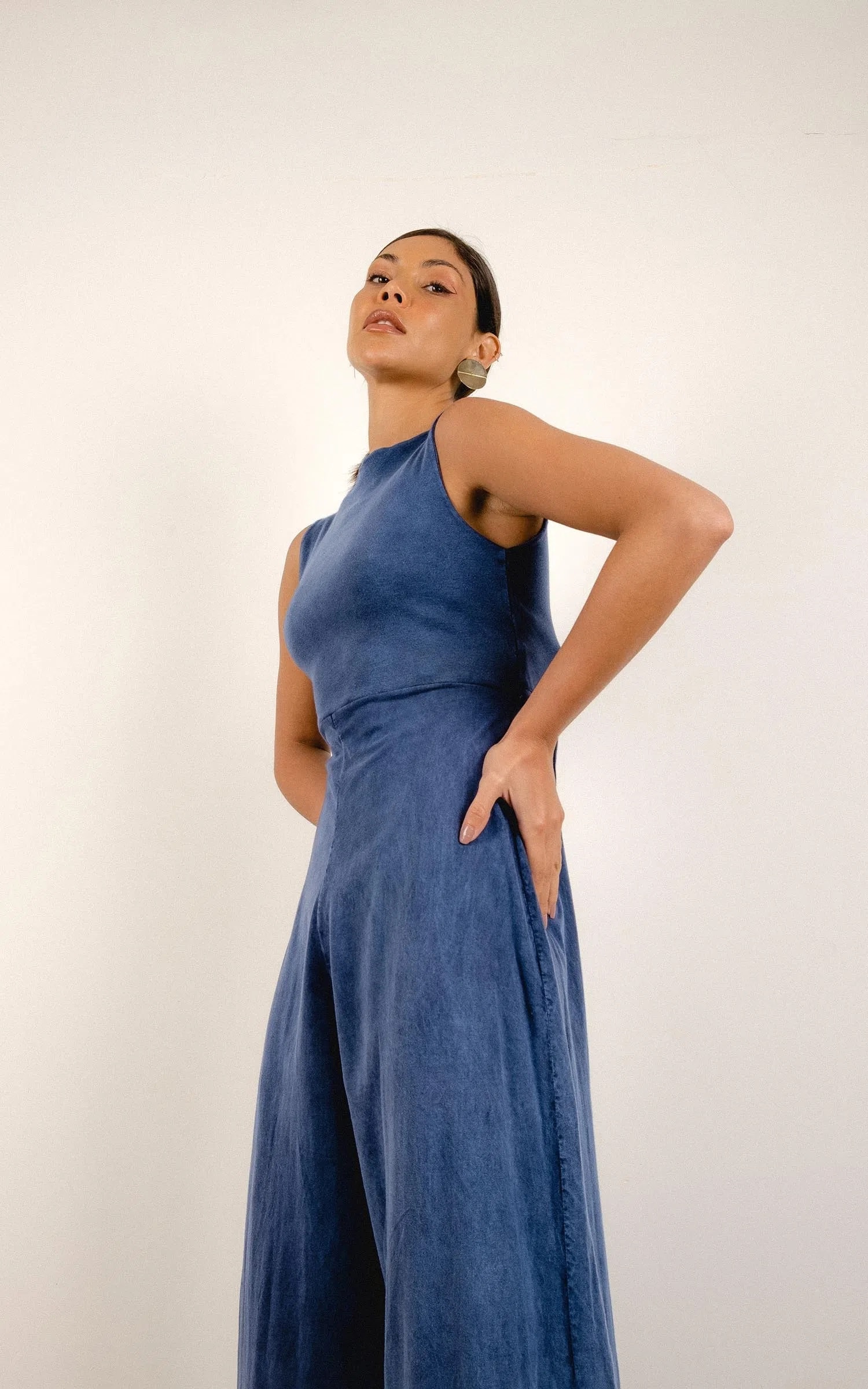 Macacão Longo Shape Azul