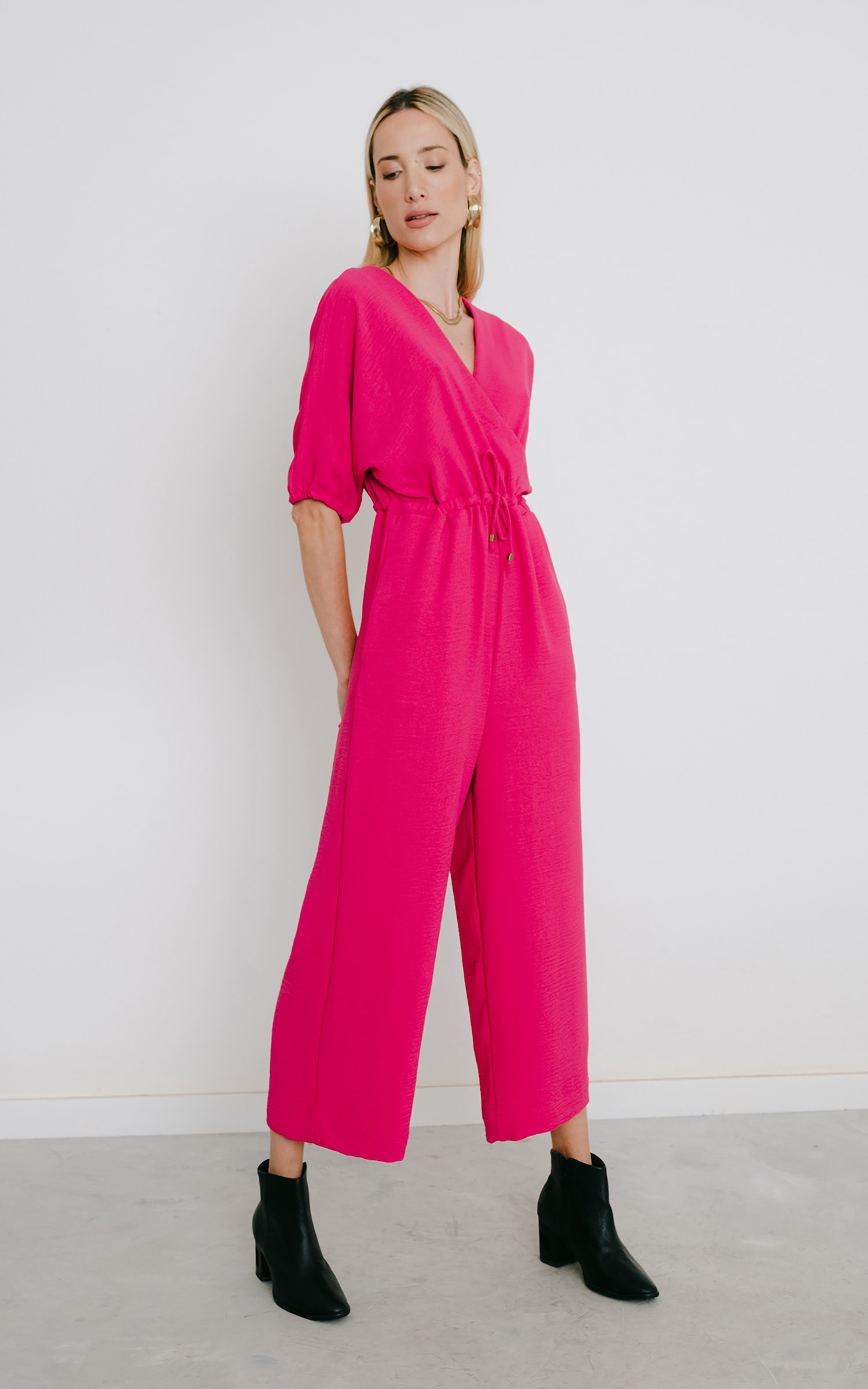 Macacão Midi Sertão Rosa