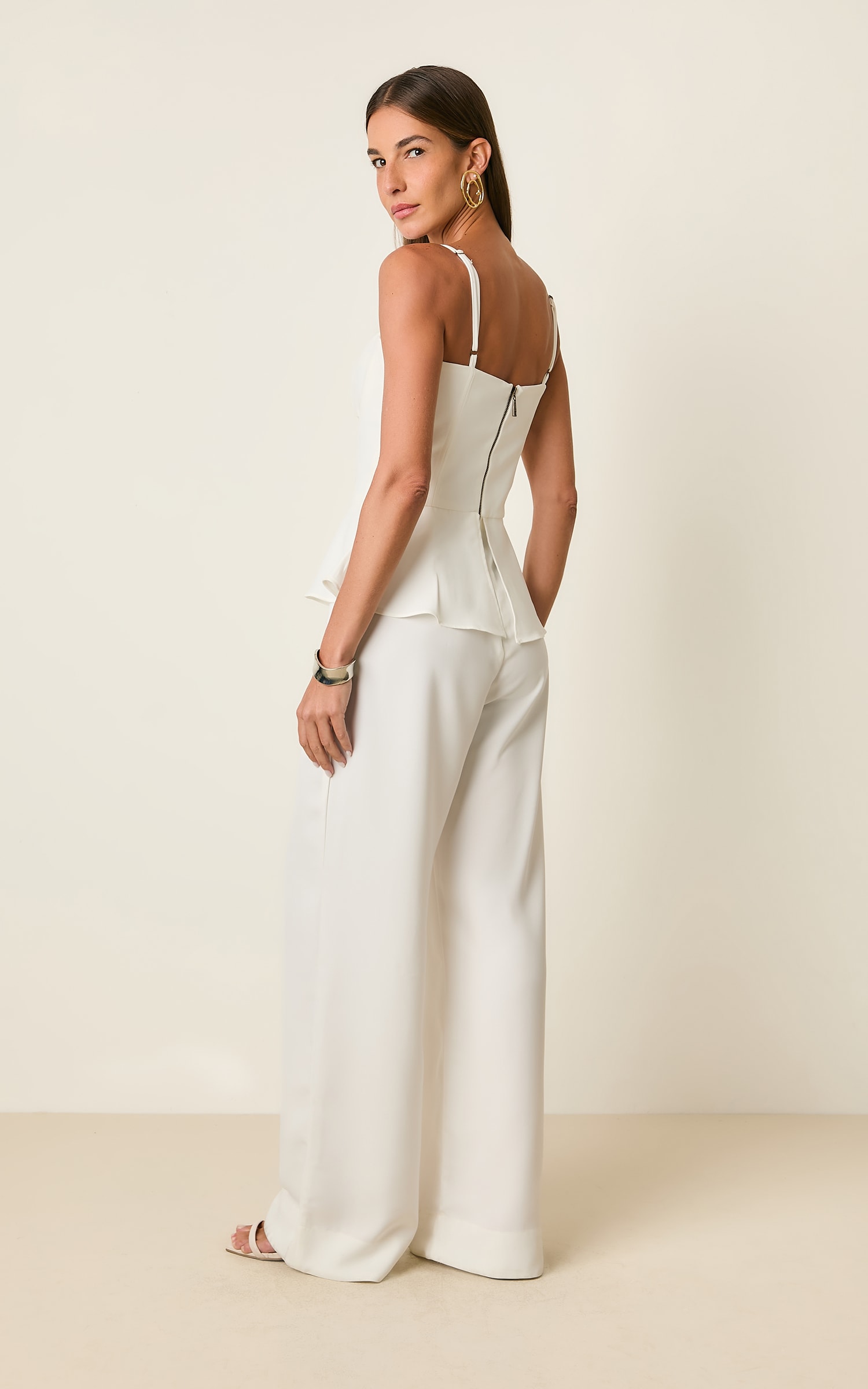 Macacao Peplum Mountain Off White
