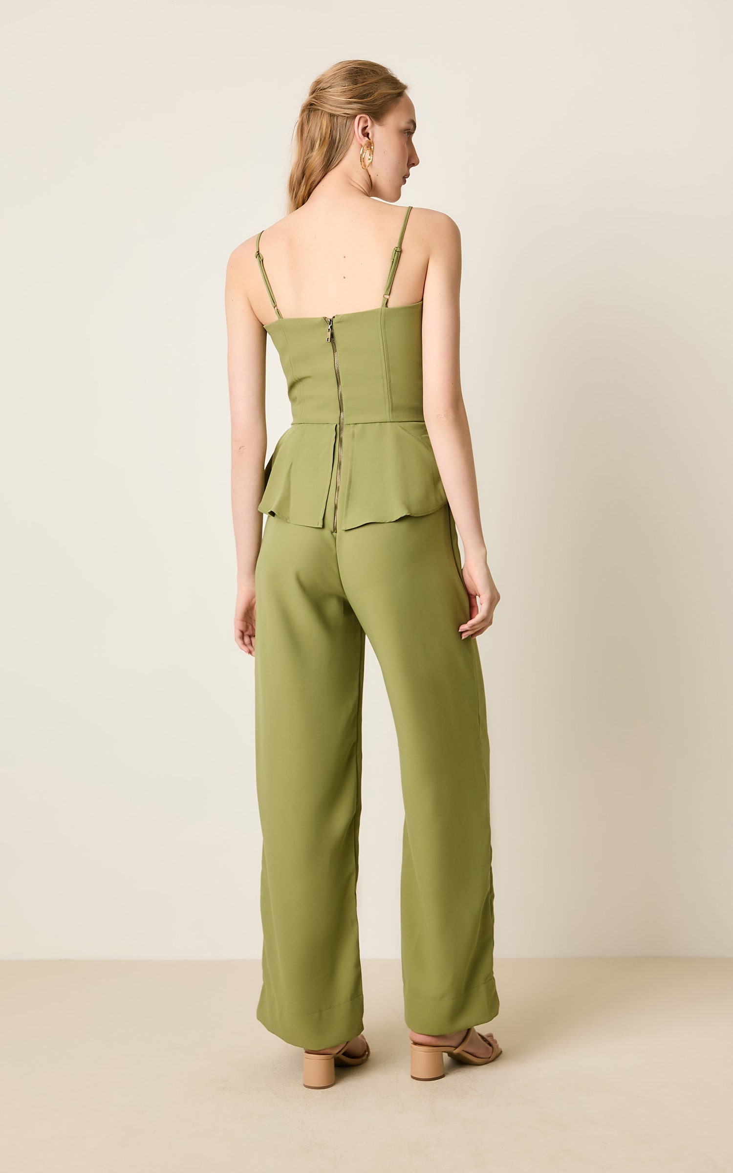 Macacao Peplum Mountain Pistache