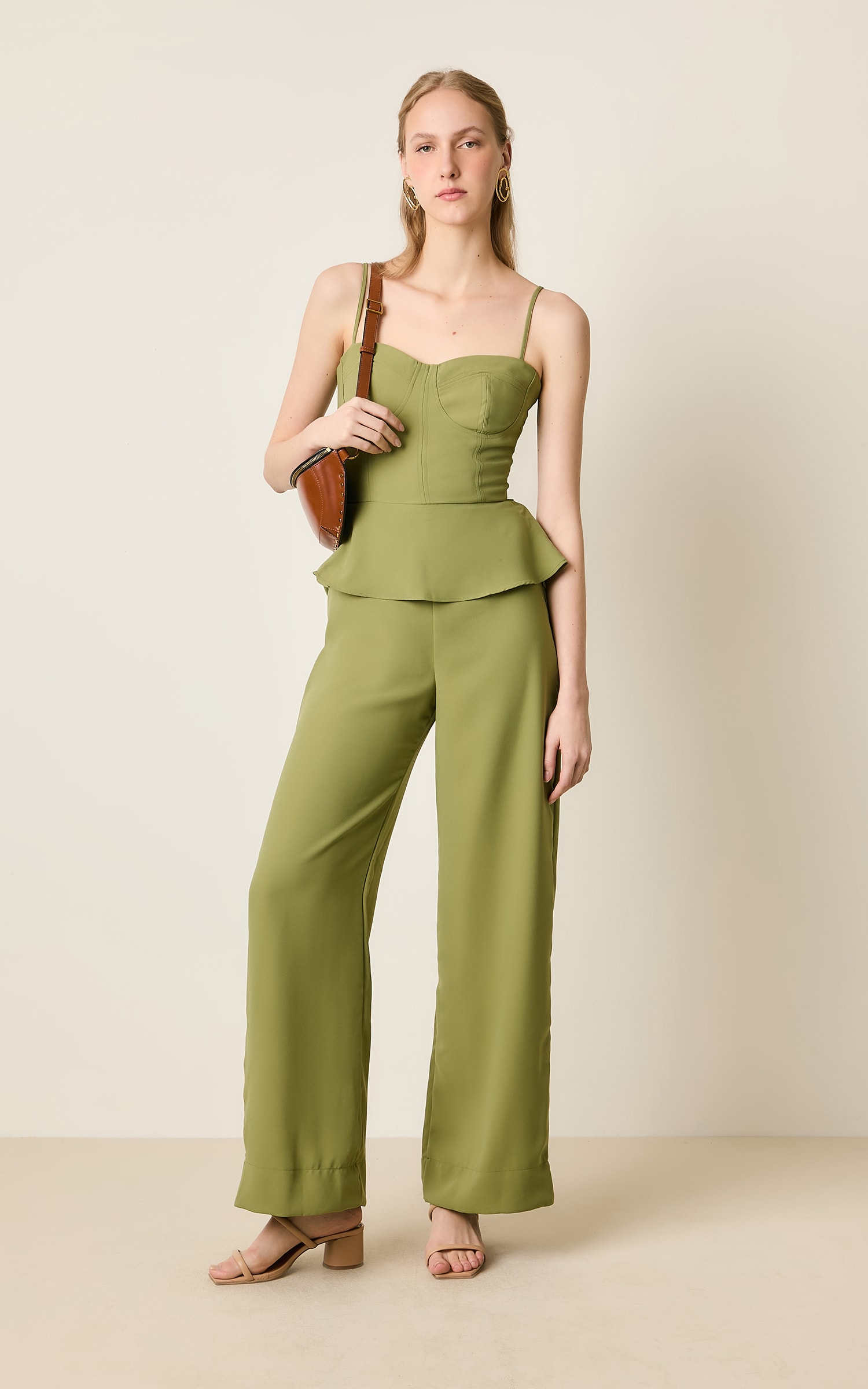 Macacao Peplum Mountain Pistache
