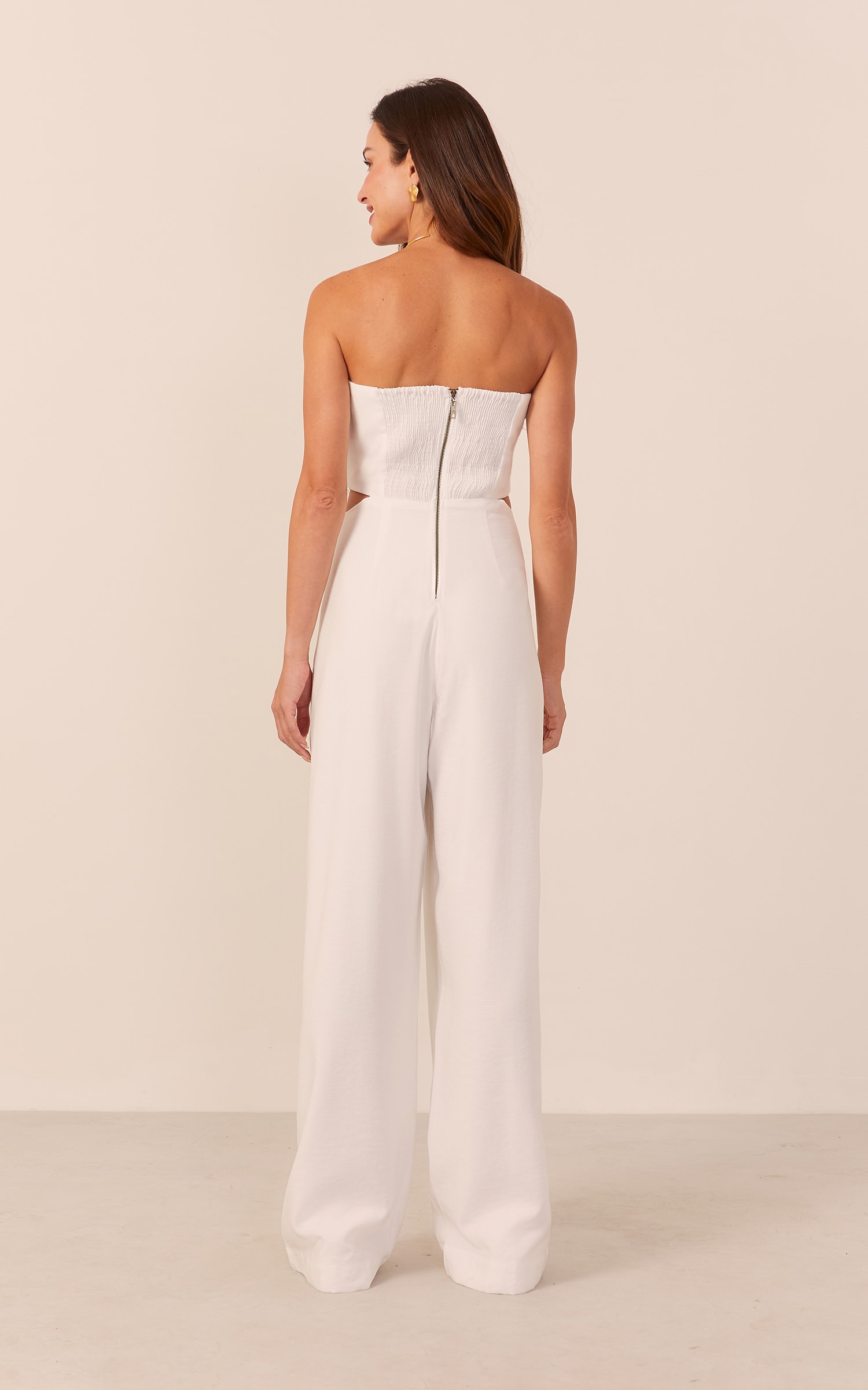 Macacão Pérola Corset Off White