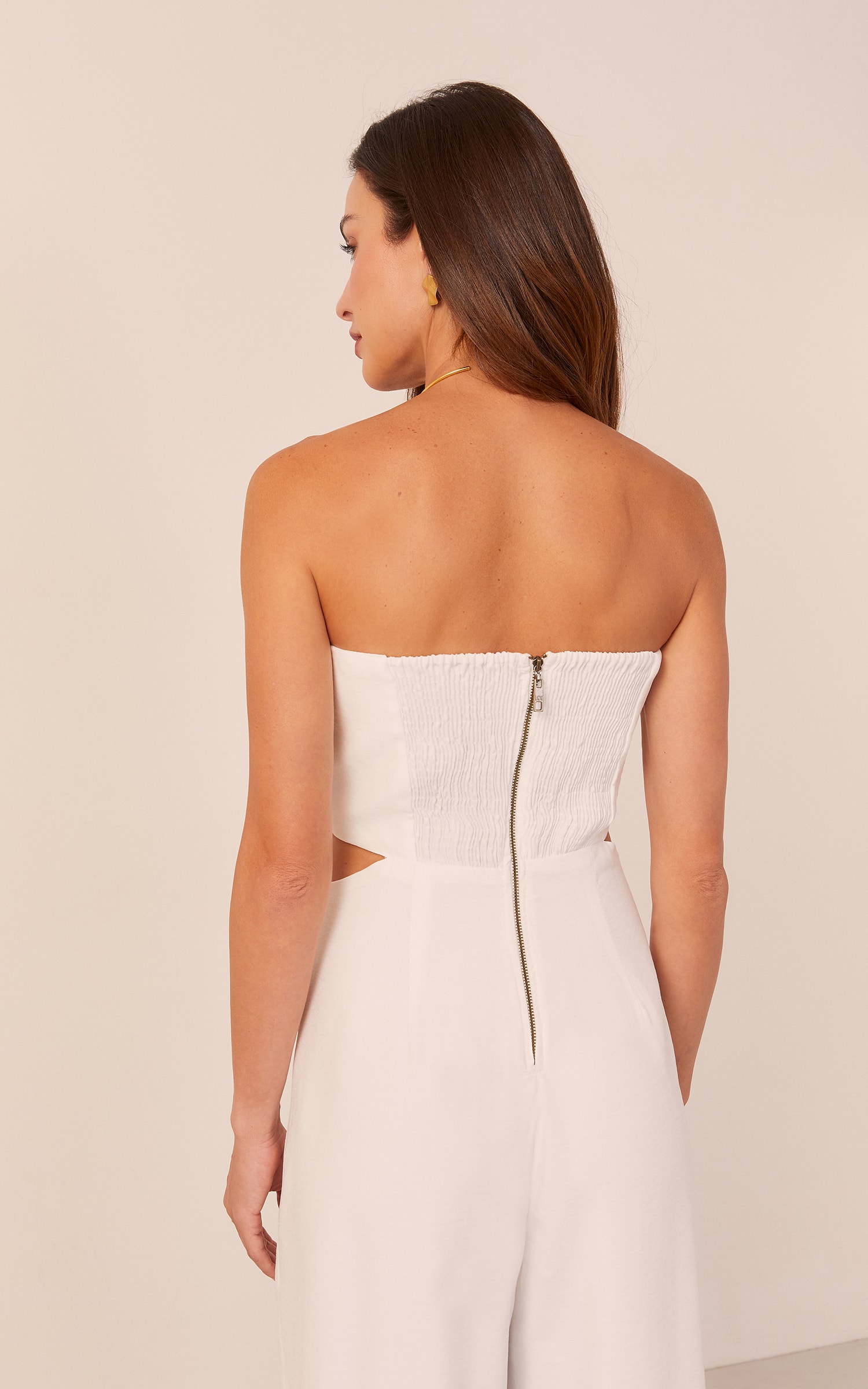 Macacão Pérola Corset Off White