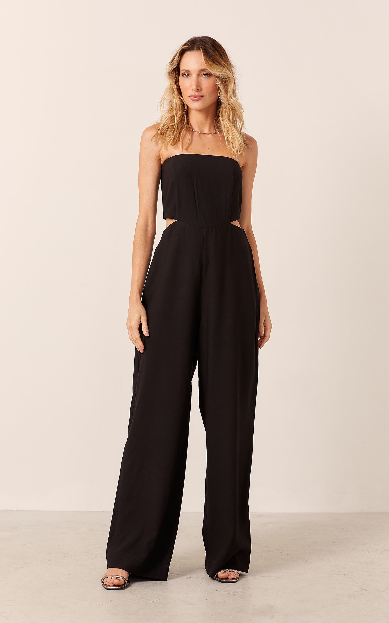 Macacão Pérola Corset Preto