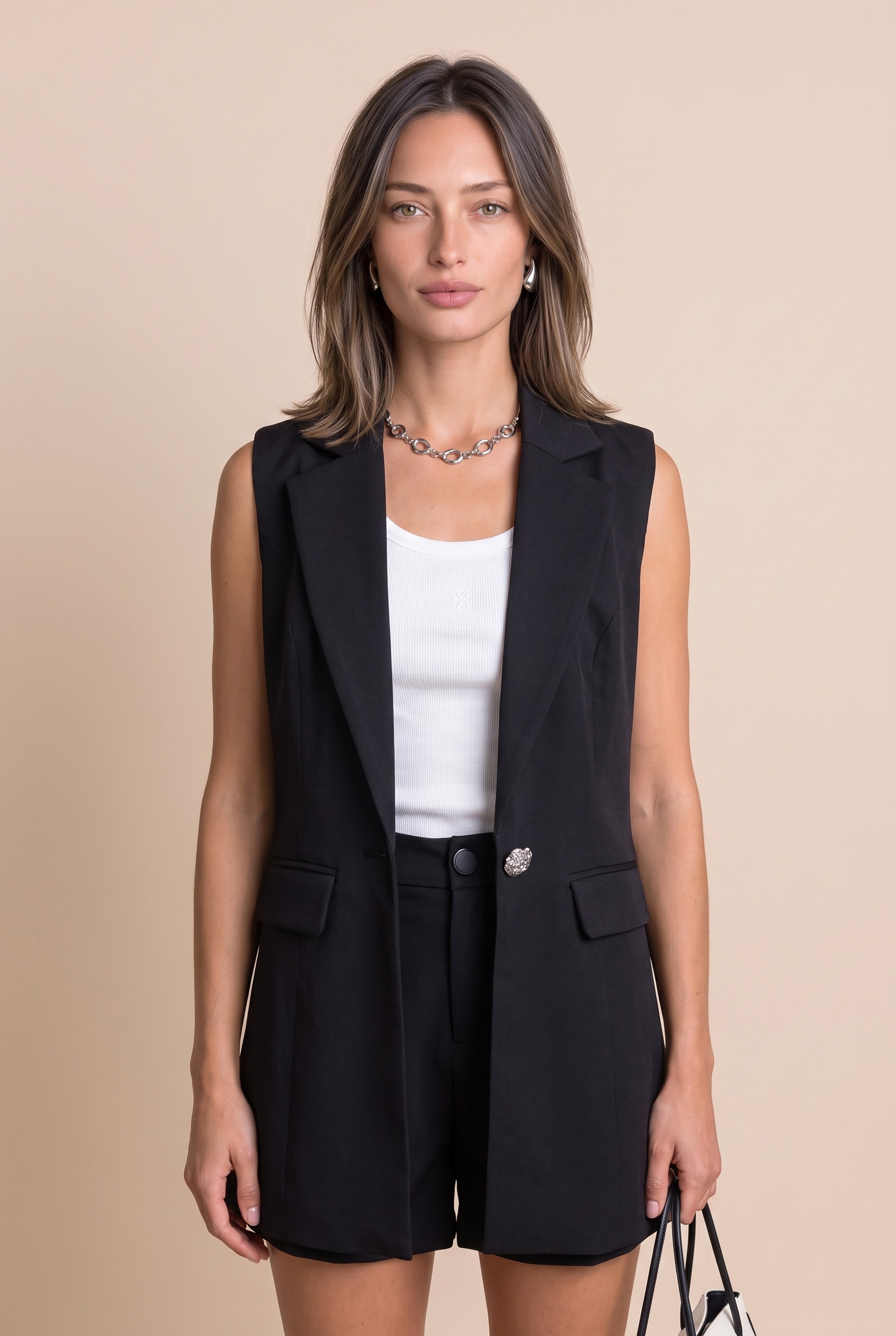 Maxi Colete Disco Preto