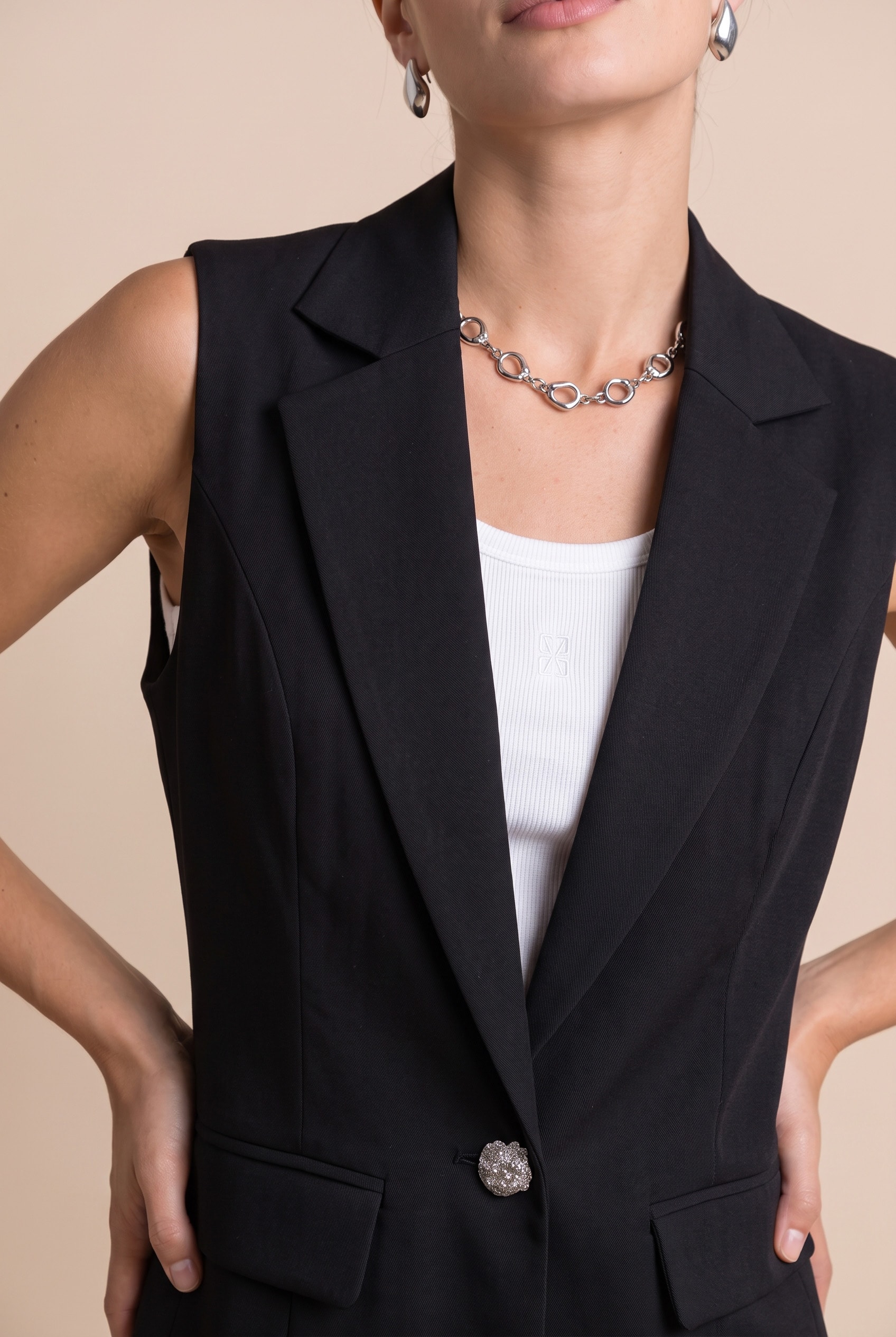 Maxi Colete Disco Preto