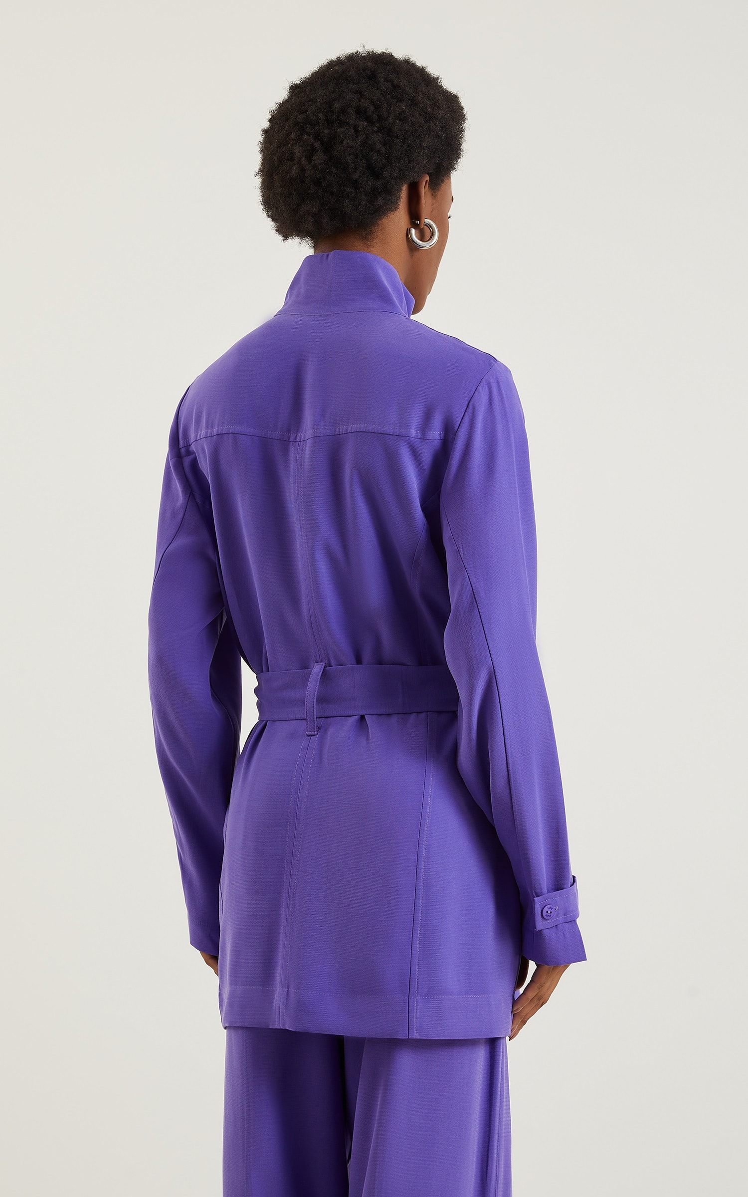 Overtop Velvet Com Faixa Ametista