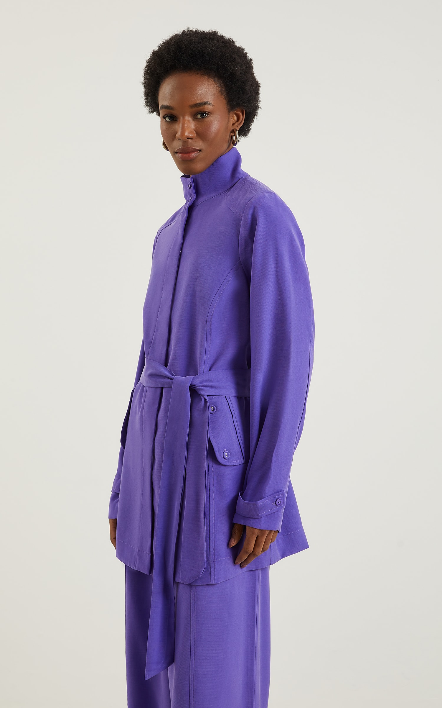 Overtop Velvet Com Faixa Ametista