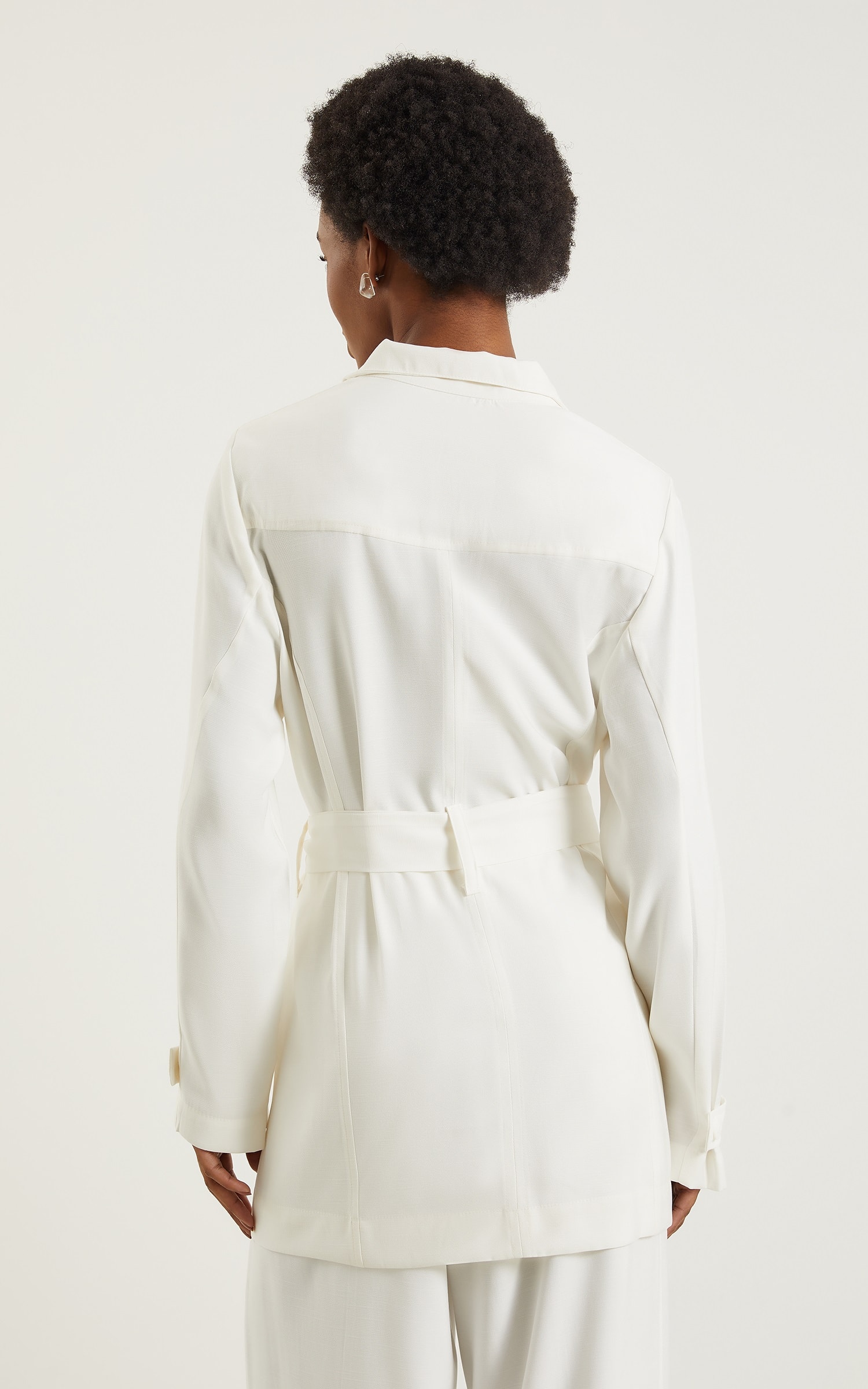 Overtop Velvet Com Faixa Off White