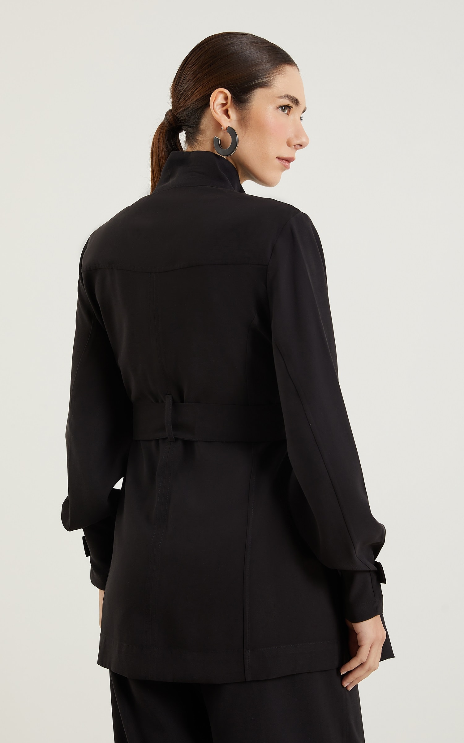 Overtop Velvet Com Faixa Preto