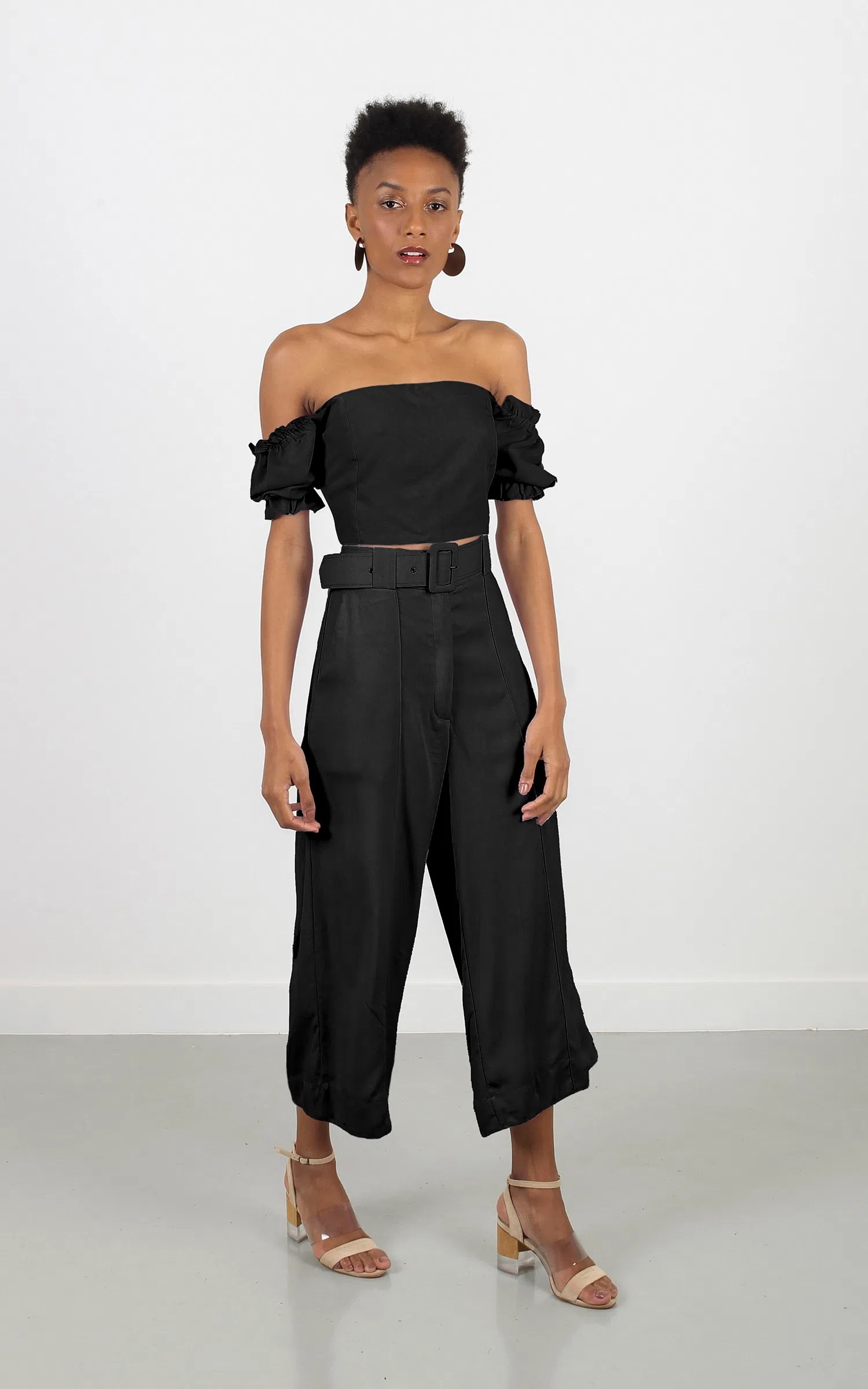 Pantacourt Lavanda Preto
