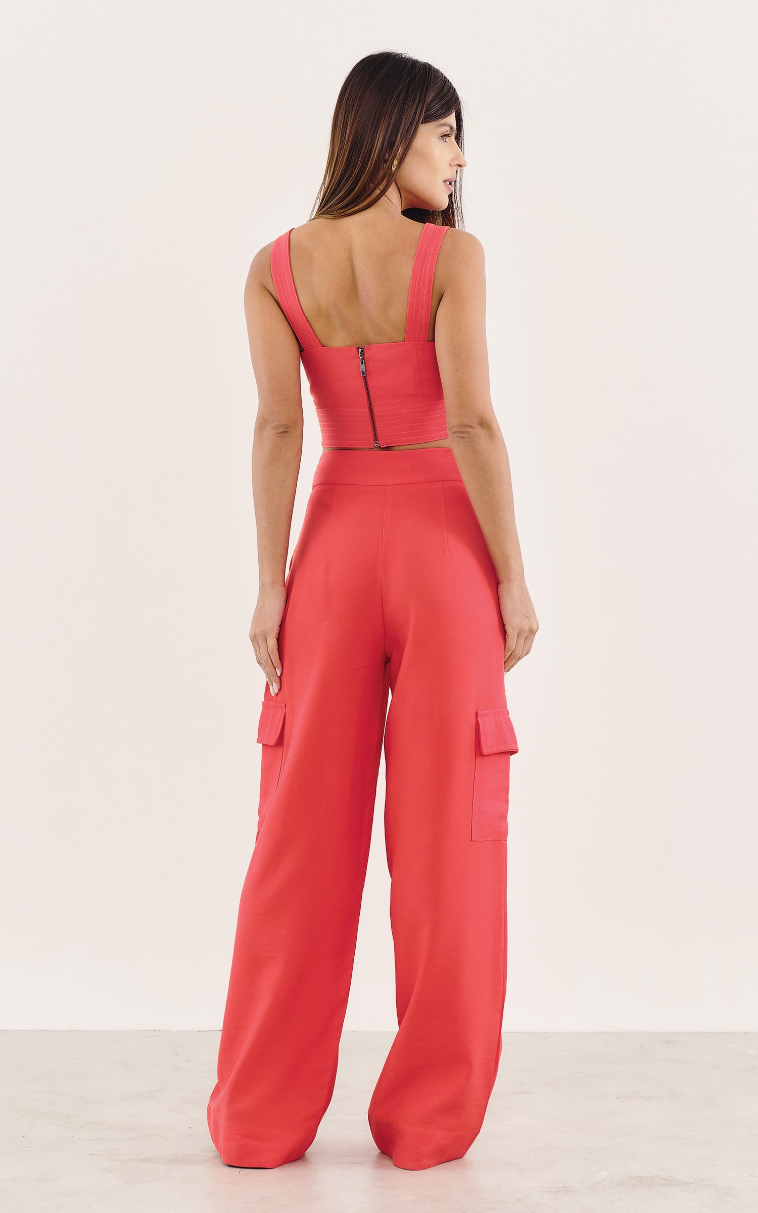 Pantalona Abrigo Vermelho