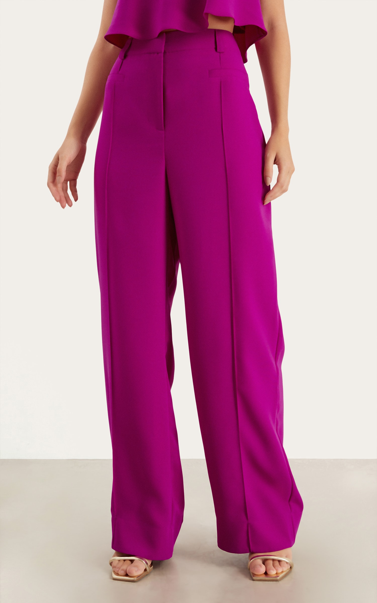 Pantalona Alfaiataria Living Fucsia