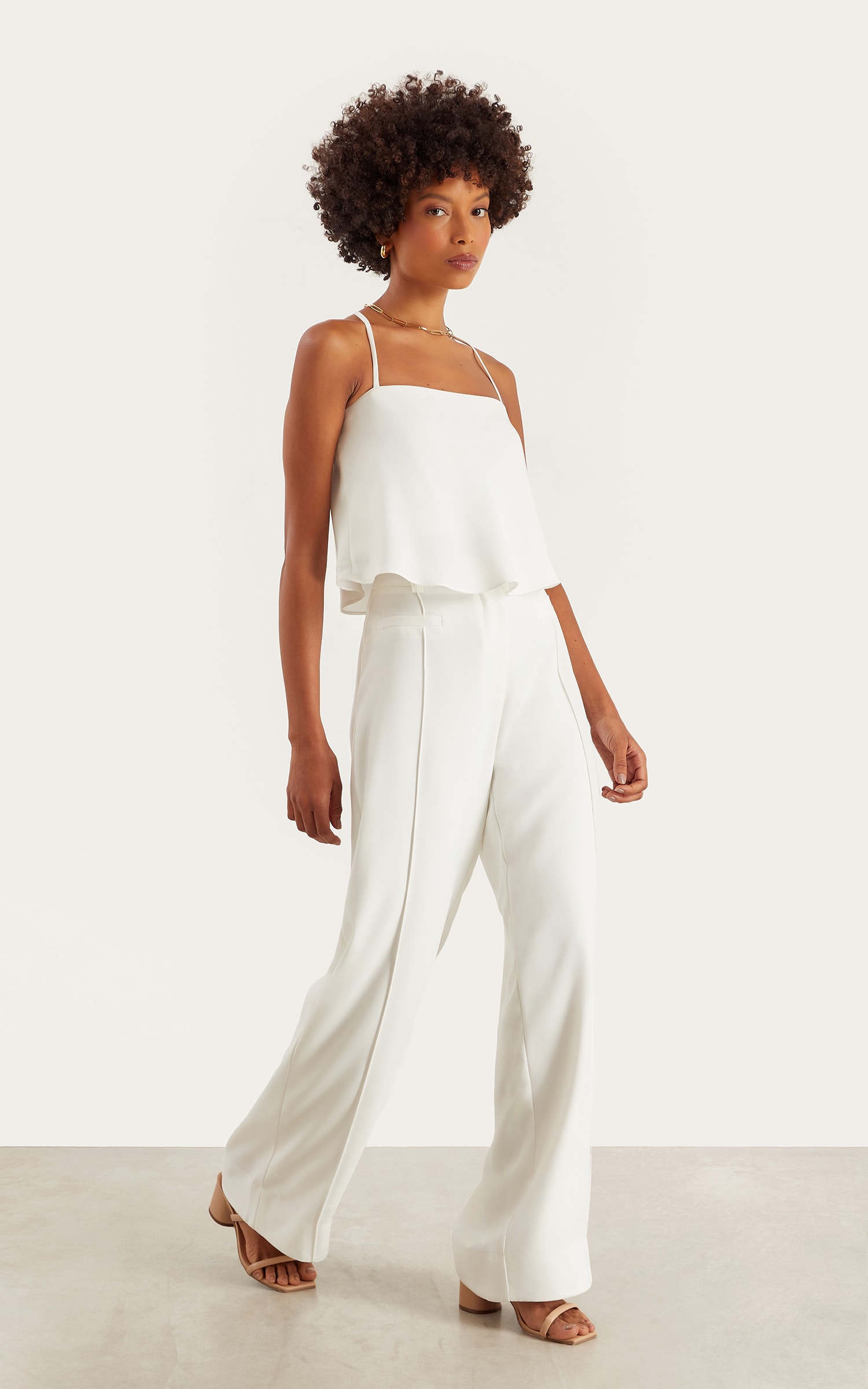 Pantalona Alfaiataria Living Off White