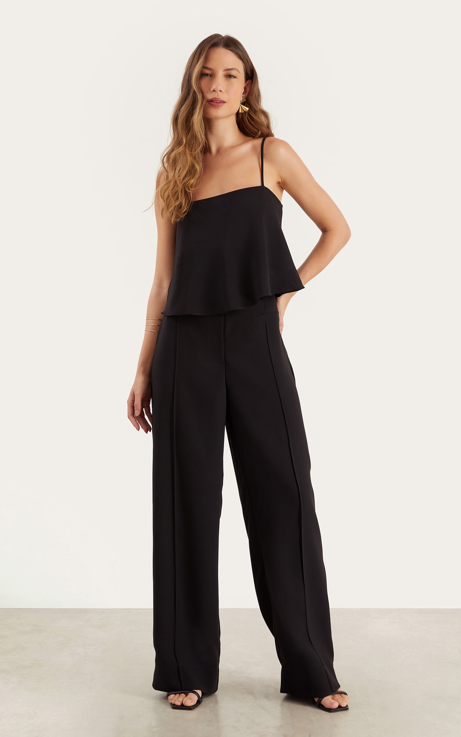 Pantalona Alfaiataria Living Preto