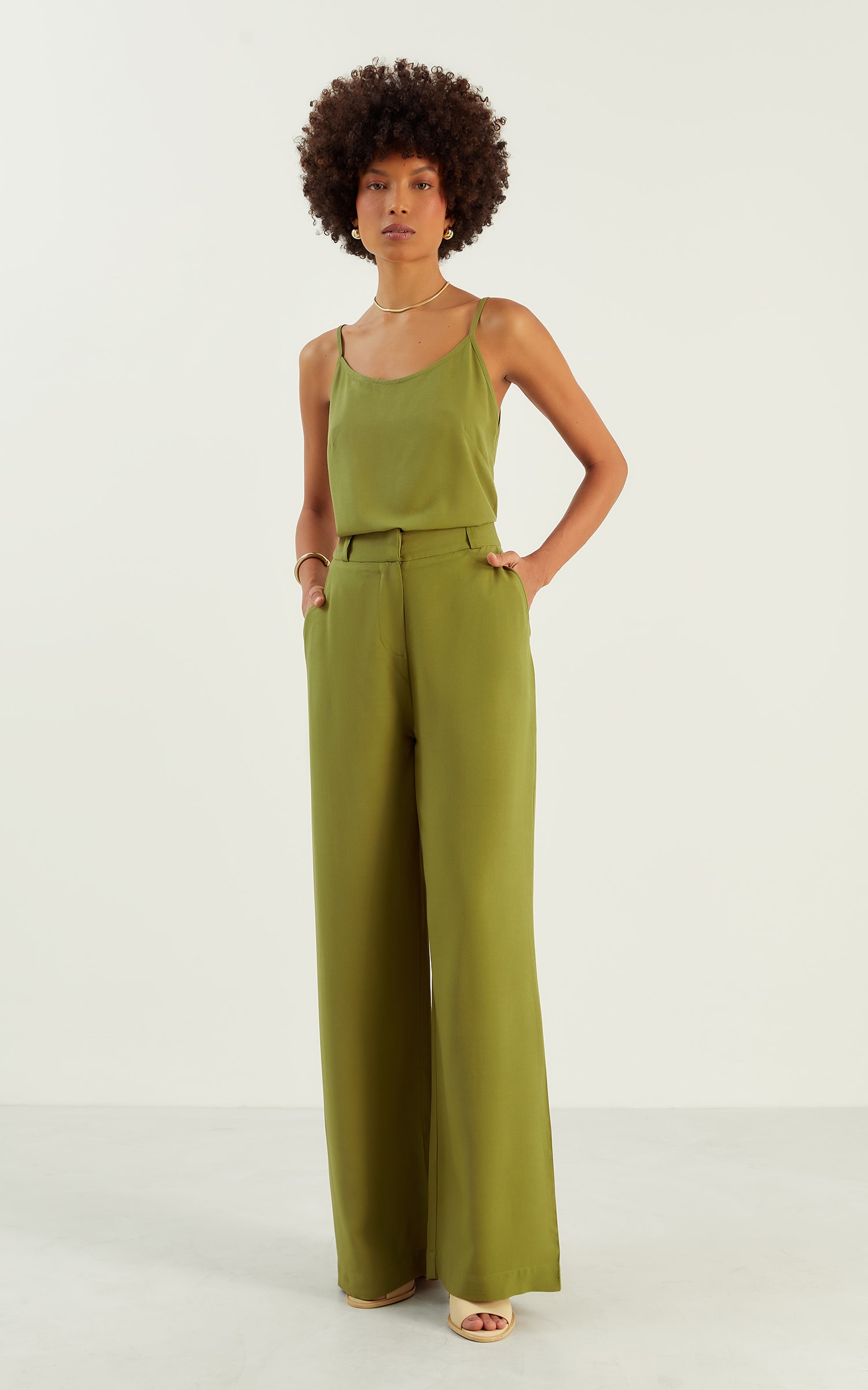 Pantalona Basic Cave Verde Militar
