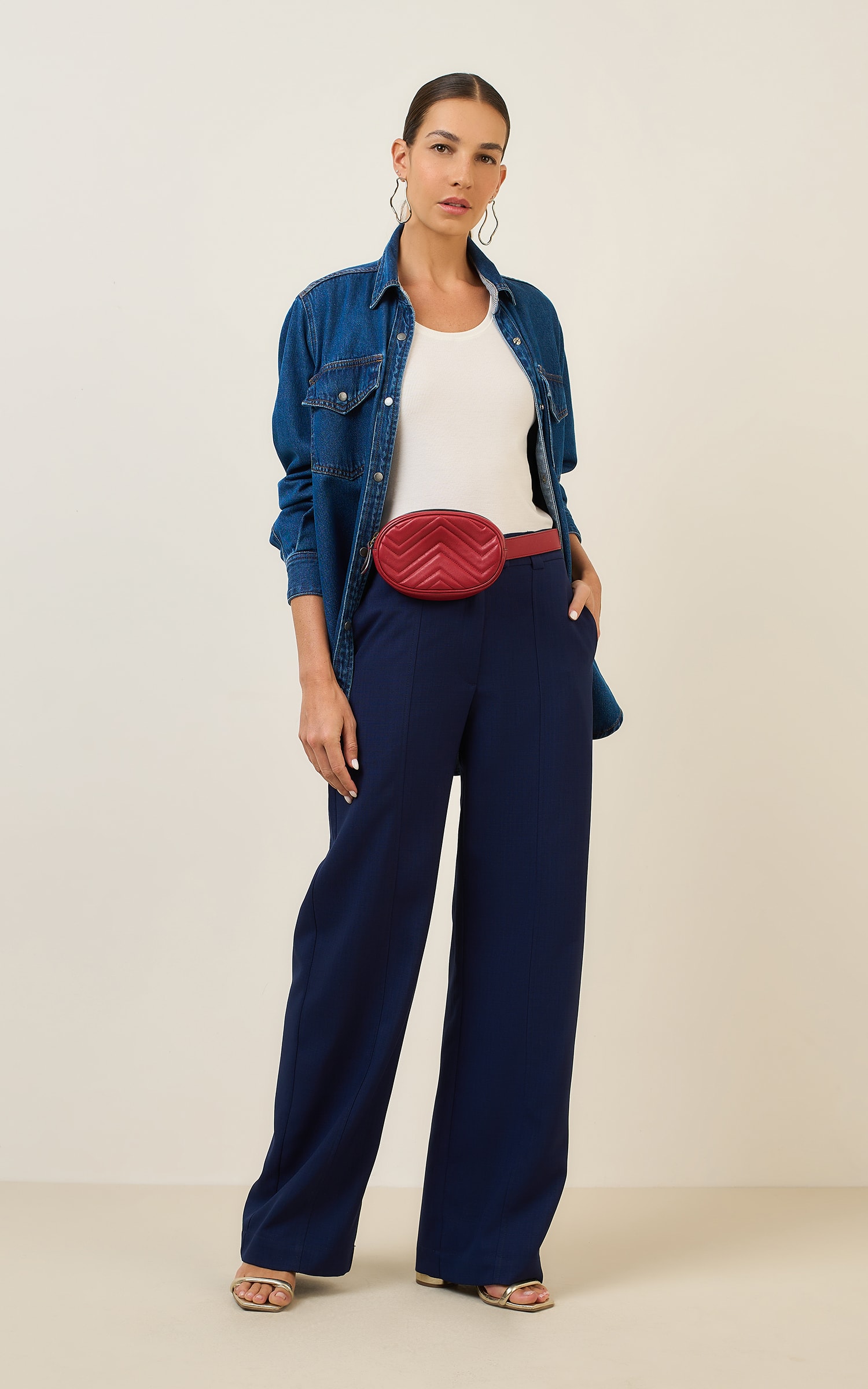 Pantalona Basic Sculp Marinho