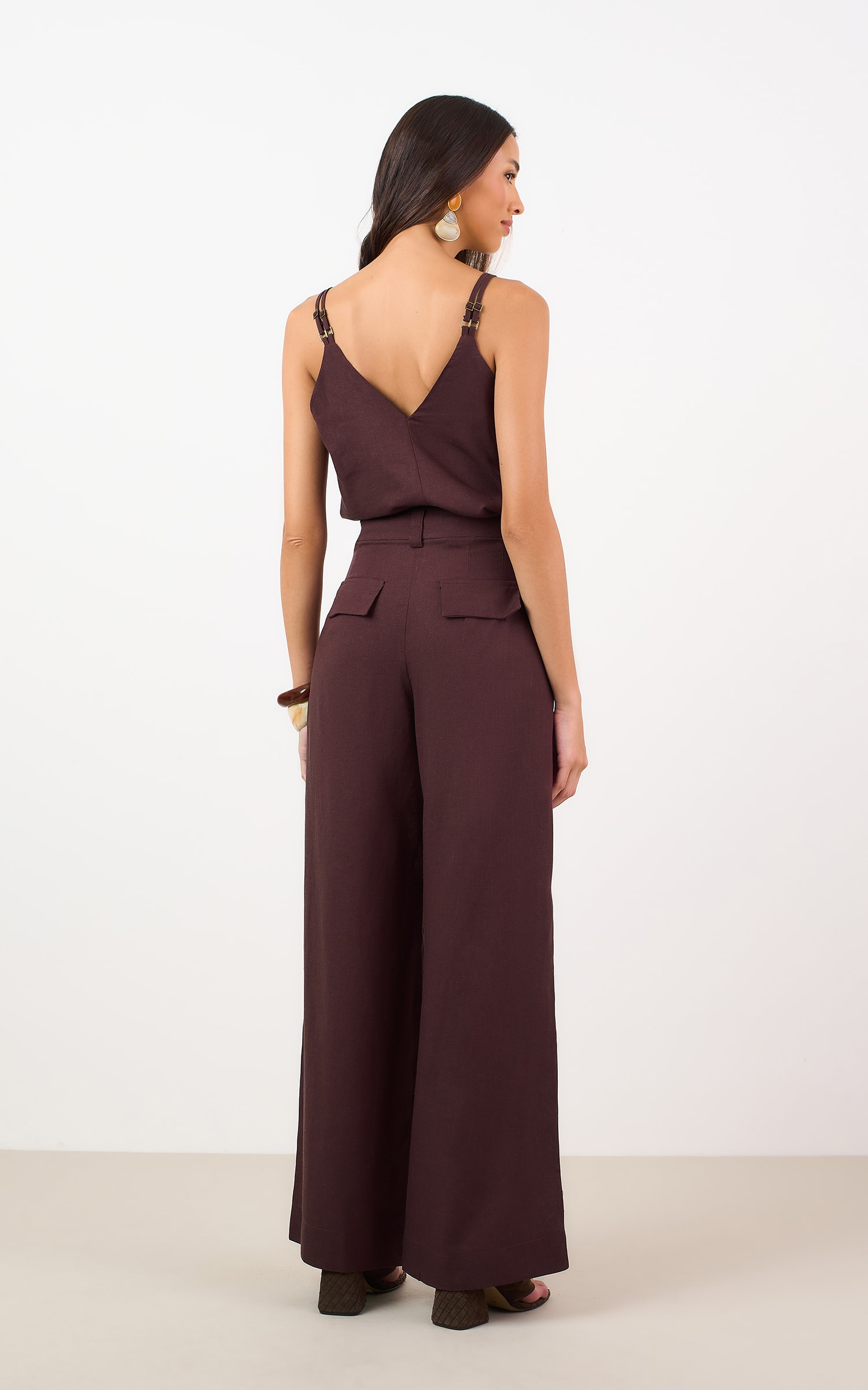 Pantalona Blend Marrom