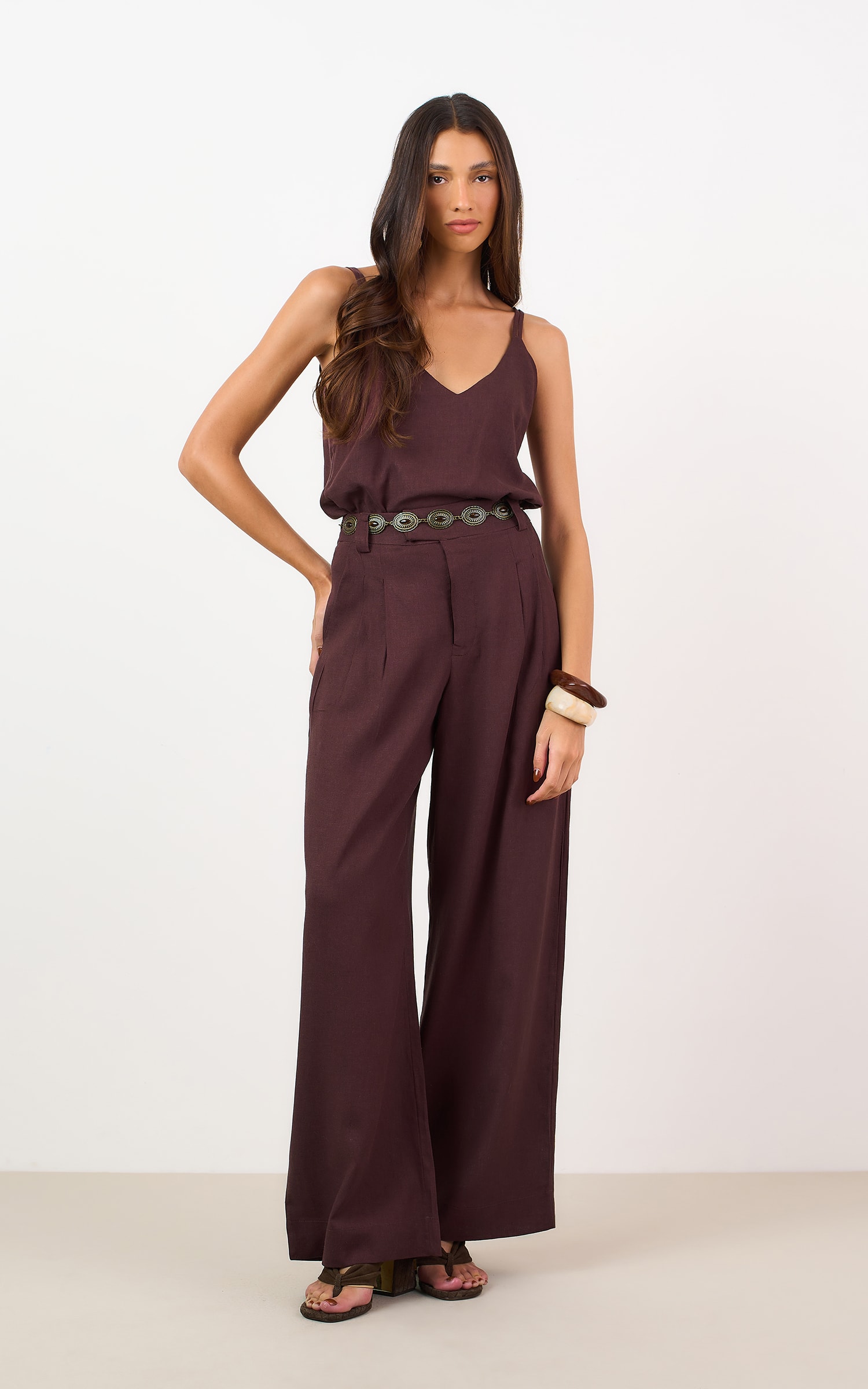 Pantalona Blend Marrom