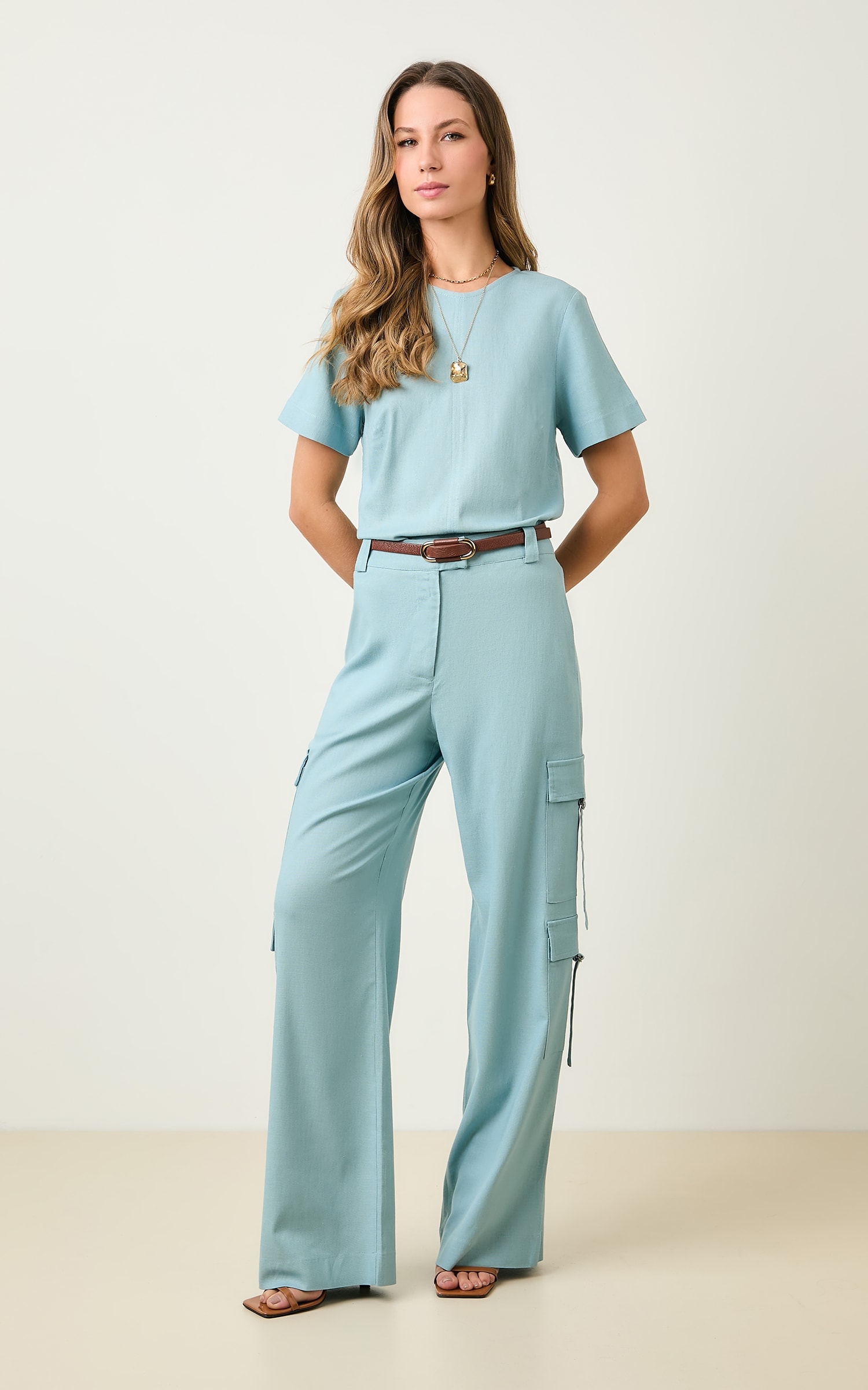 Pantalona Bolsos Ipanema Azul Sereno