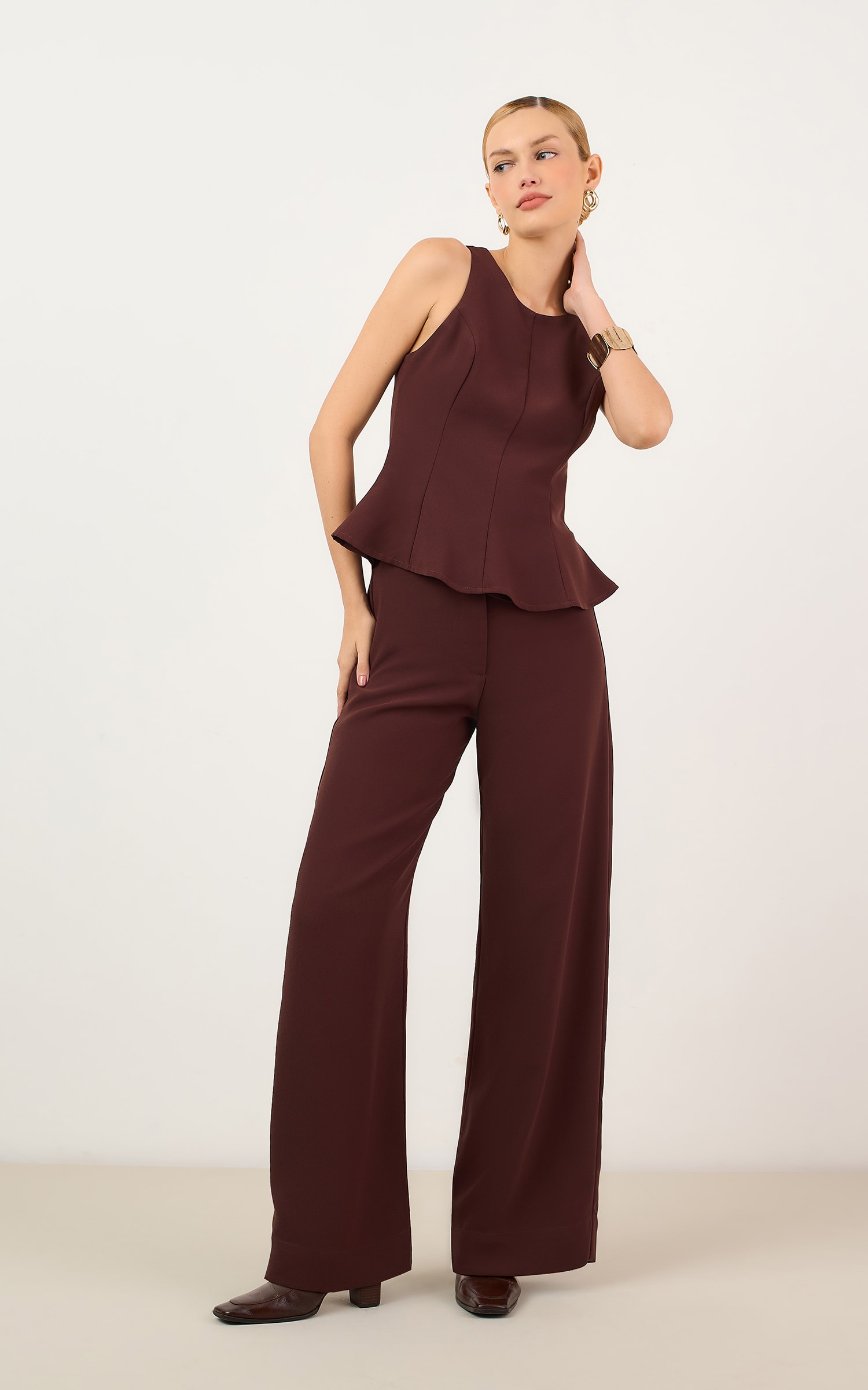 Pantalona Brulee Marrom