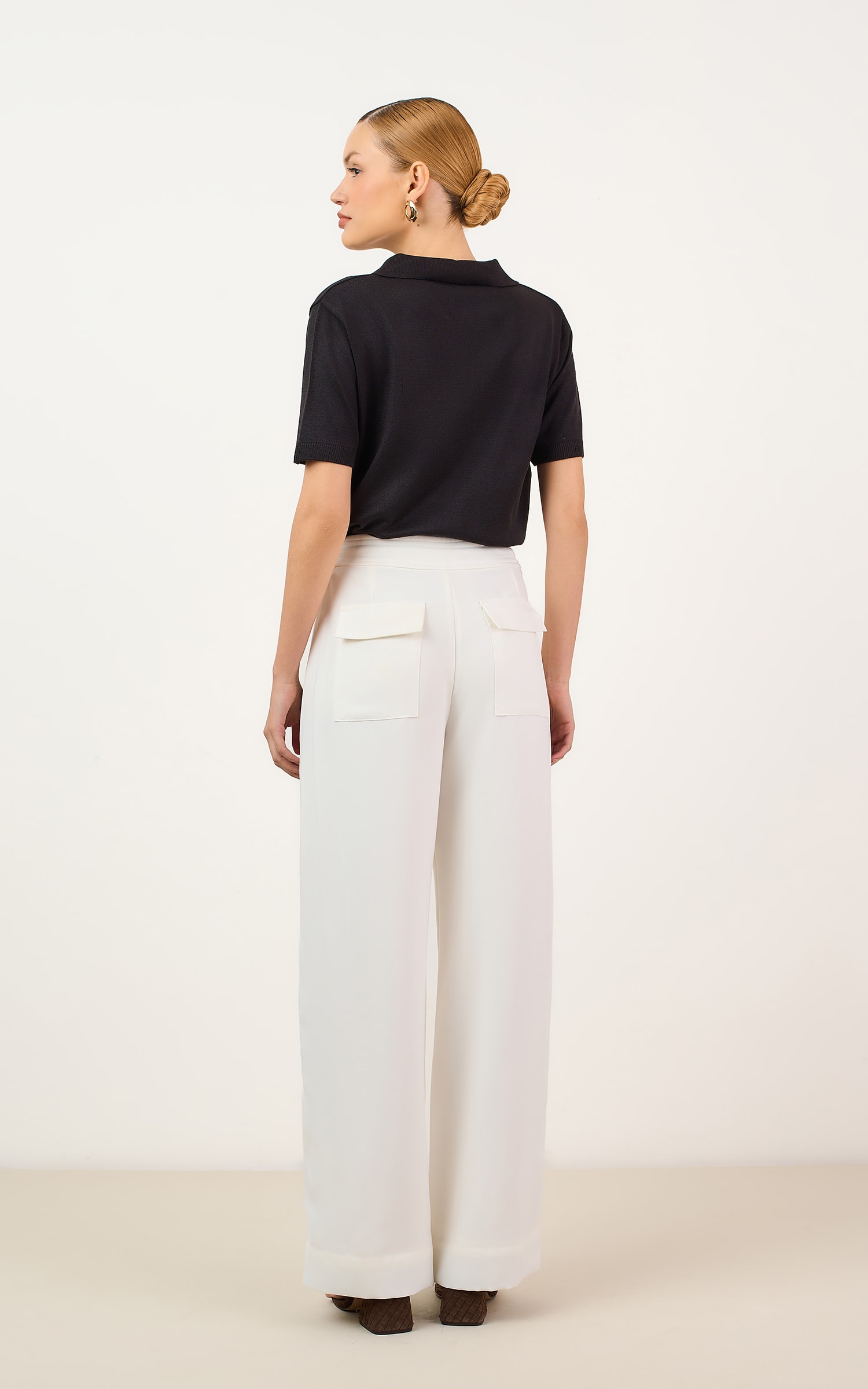 Pantalona Brulee Off White