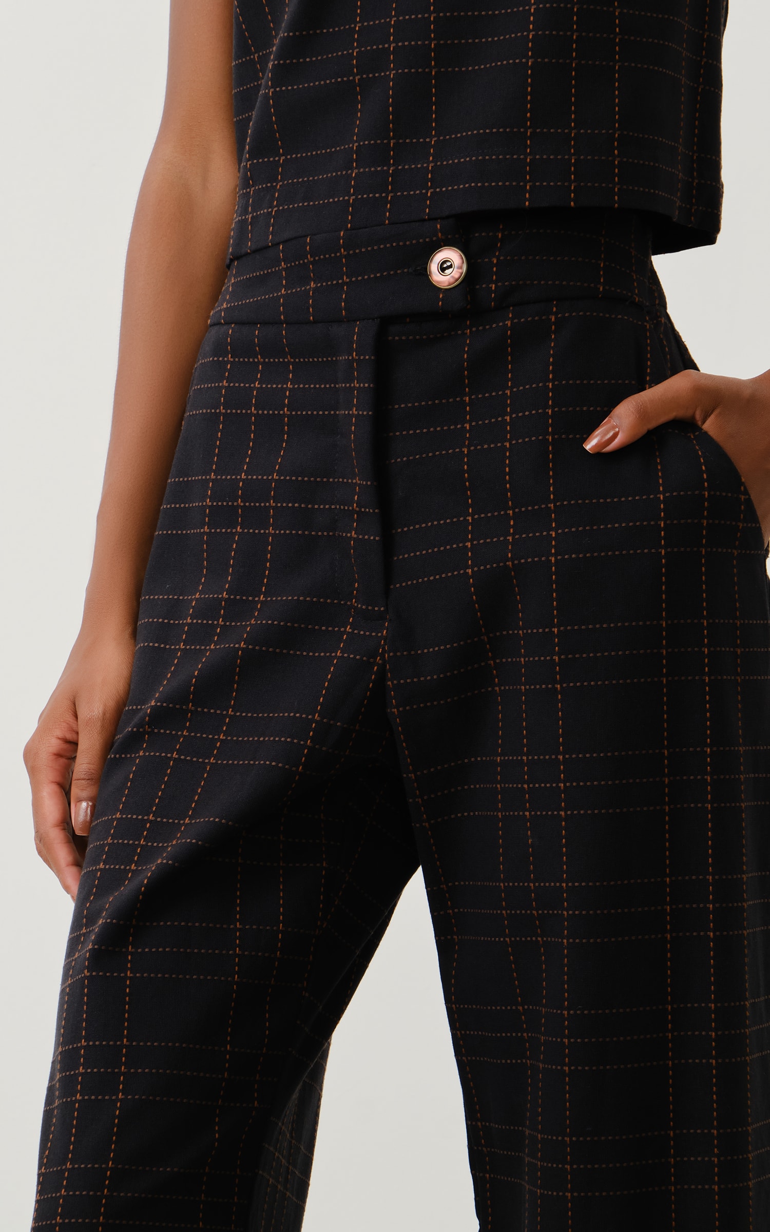 Pantalona Canela Preto